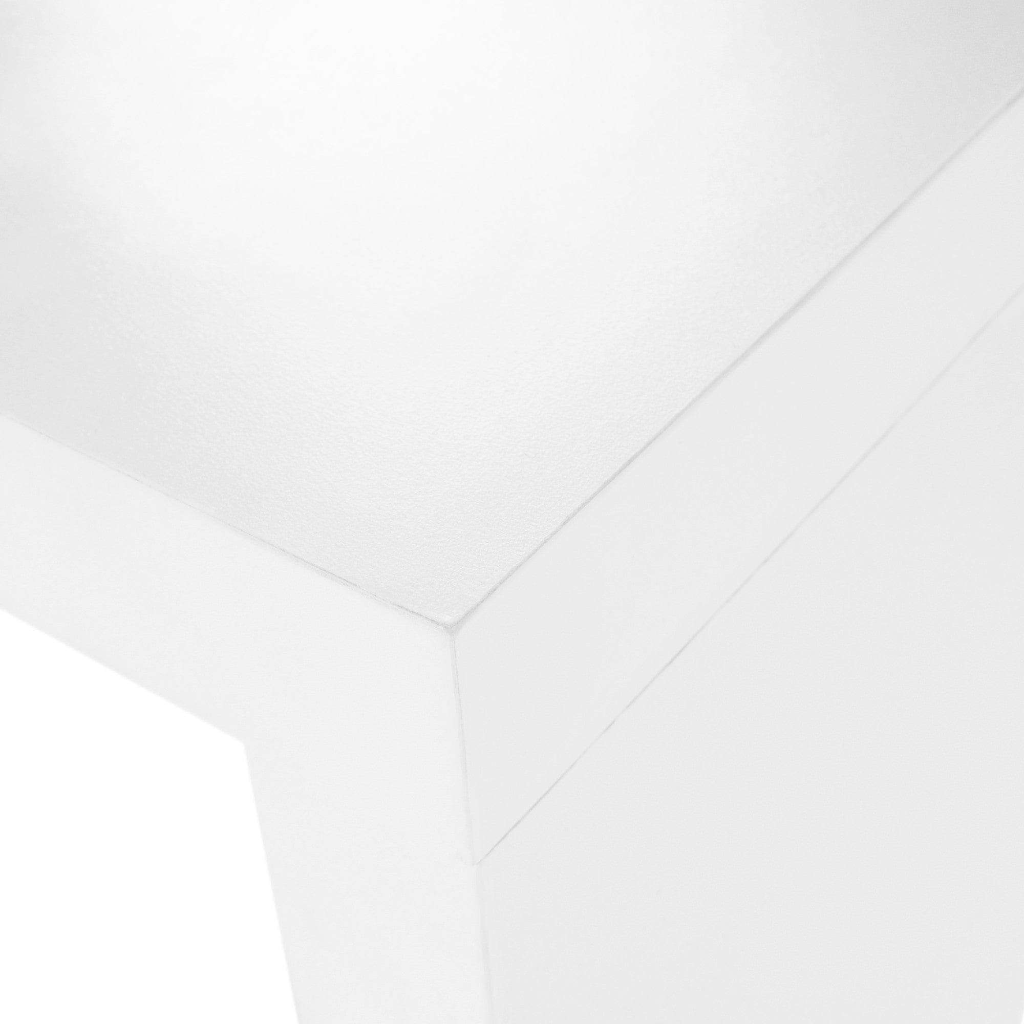 Consola FITRON, alb, PAL laminat, 183x28x80 cm