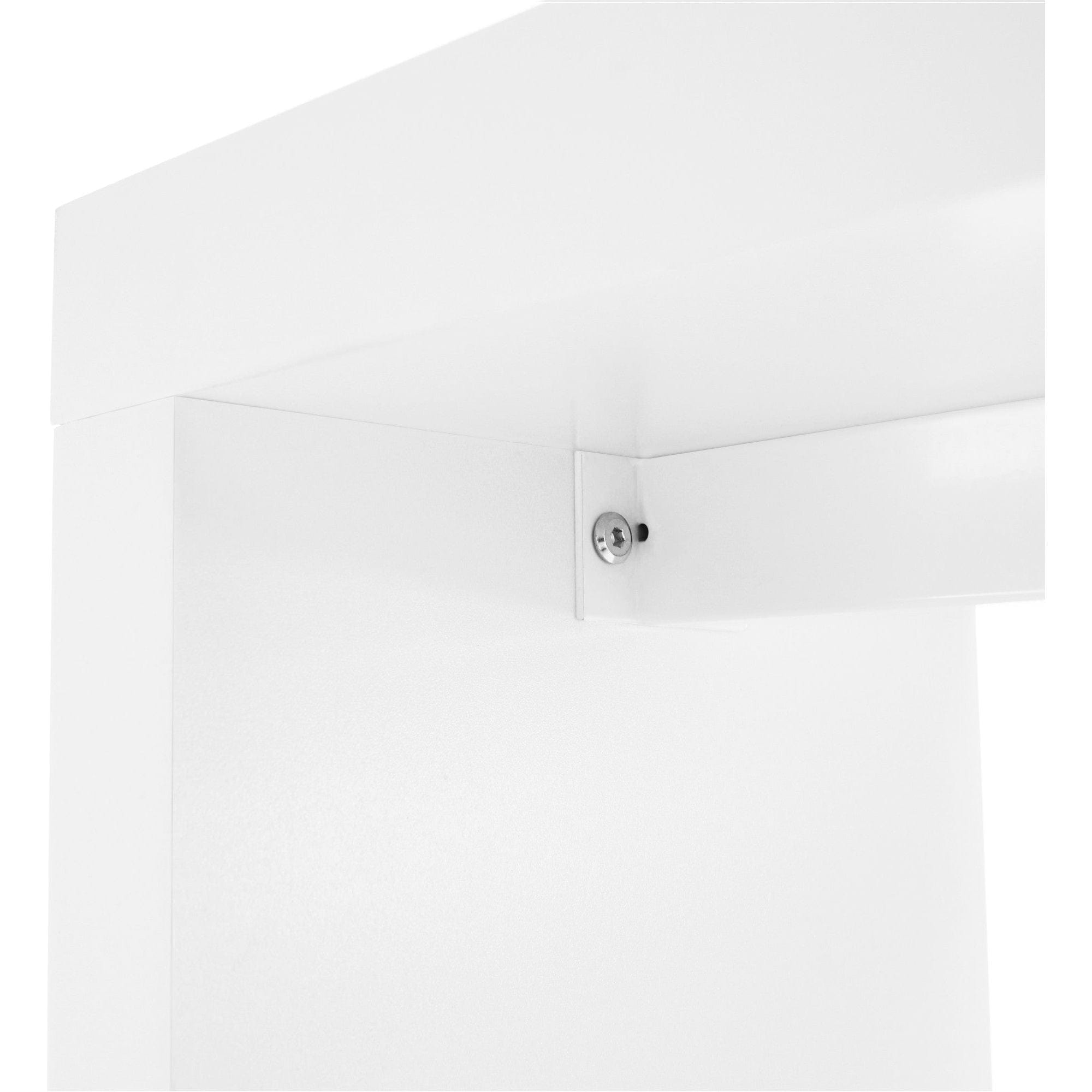 Consola FITRON, alb, PAL laminat, 183x28x80 cm