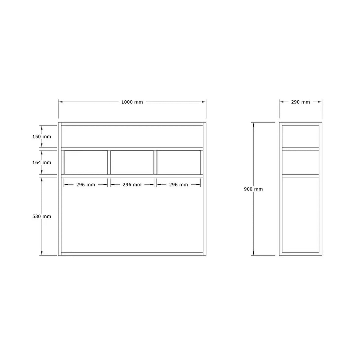 Consola GUARDA, bej cu efect de marmura/auriu, PAL melaminat, 100x29x90 cm
