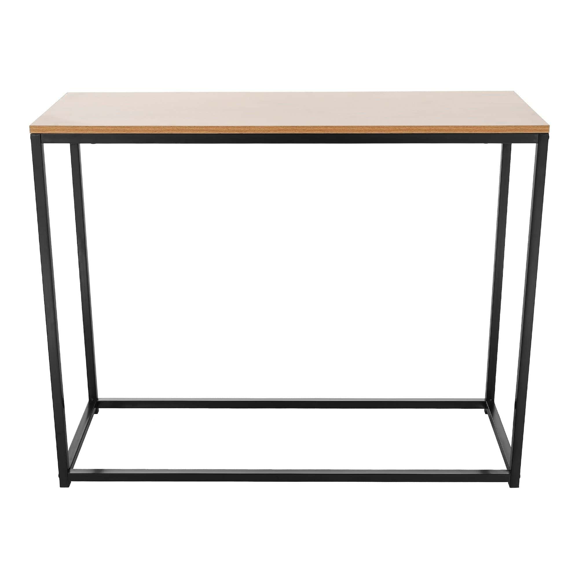 Consola KALISTO, stejar/negru, 100x35x80 cm