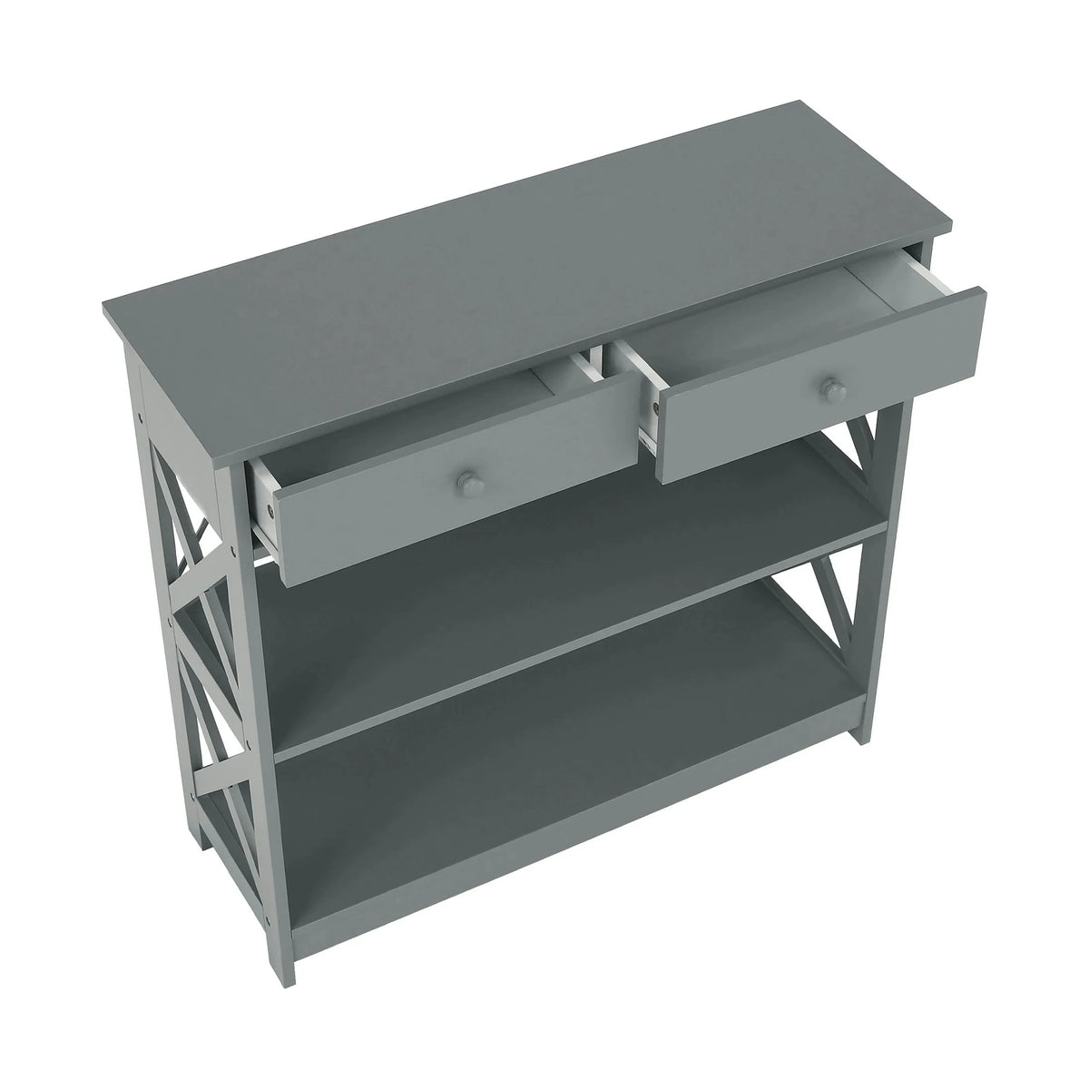 Consola LOMIR, gri, 87x30x80 cm