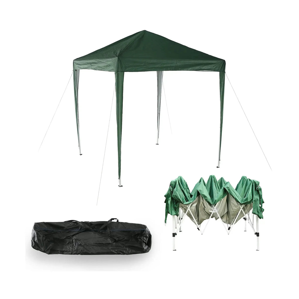 Cort gradina pliabil TREKAN TIP 1, verde, poliester/otel, 200x200x250 cm
