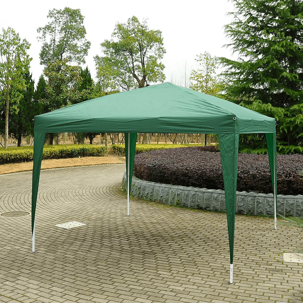 Cort gradina pliabil TREKAN TIP 1, verde, poliester/otel, 200x200x250 cm
