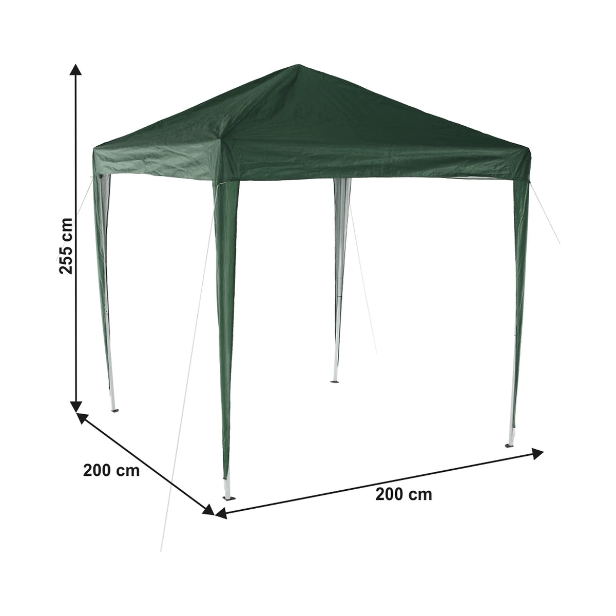 Cort gradina pliabil TREKAN TIP 1, verde, poliester/otel, 200x200x250 cm