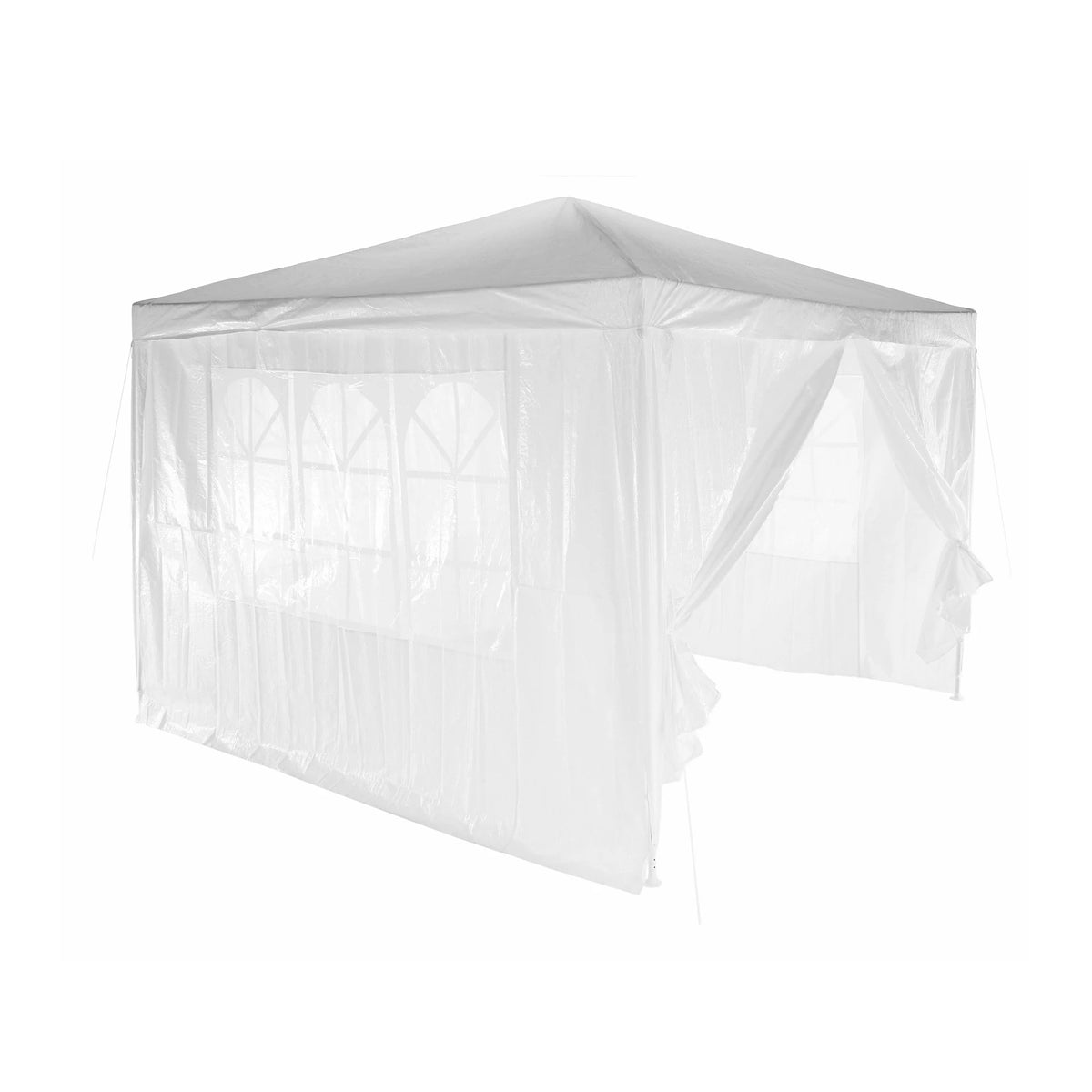 Cort gradina TEKNO TYP 1, alb, polietilena/otel, 300x300x245 cm
