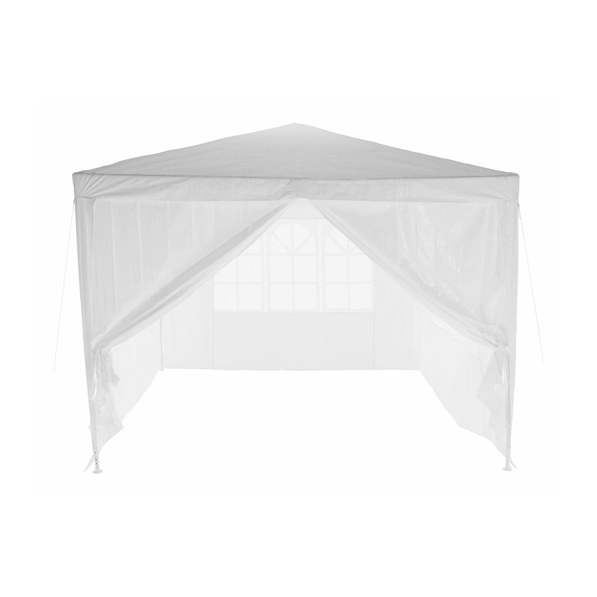 Cort gradina TEKNO TYP 1, alb, polietilena/otel, 300x300x245 cm