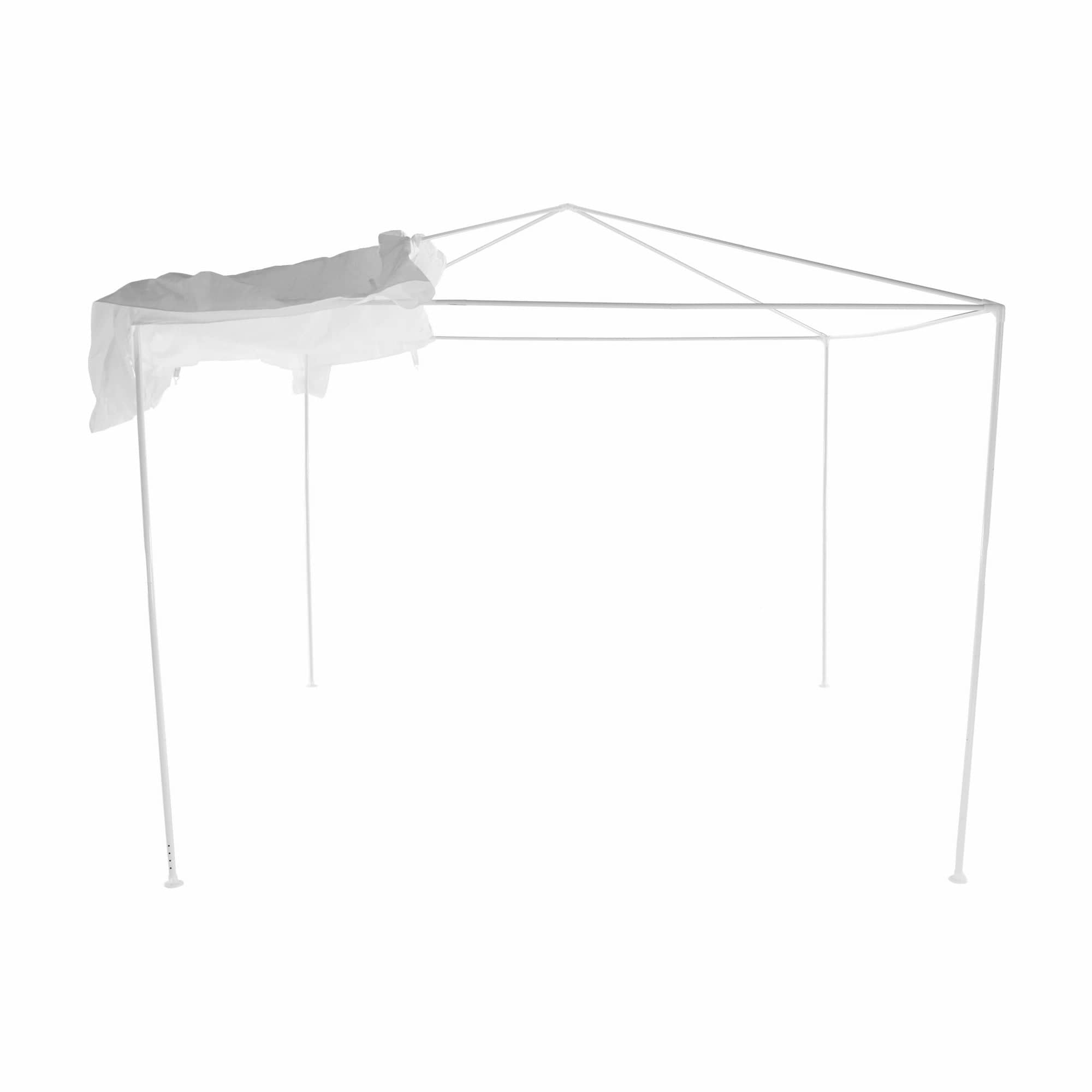 Cort gradina TEKNO TYP 1, alb, polietilena/otel, 300x300x245 cm