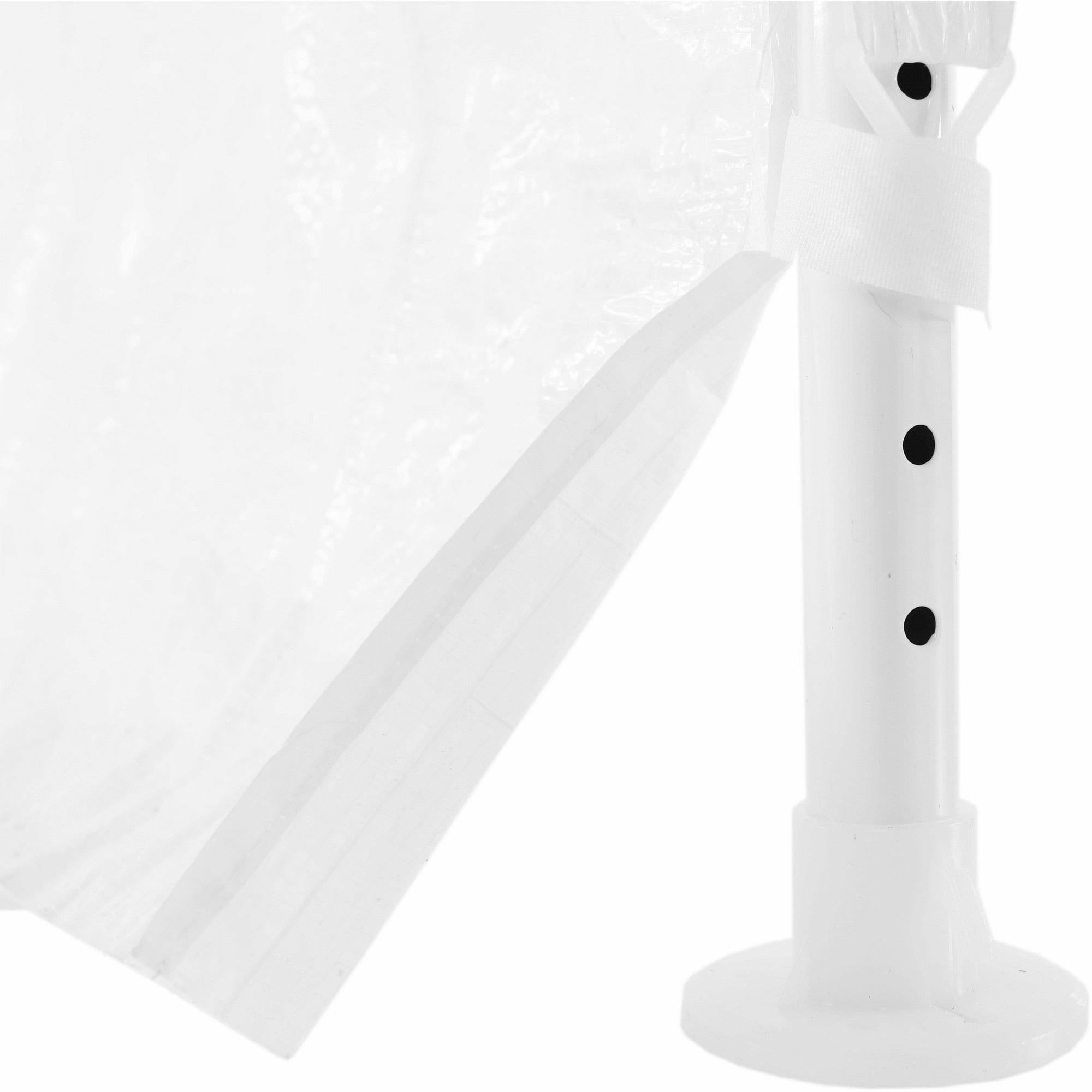Cort gradina TEKNO TYP 1, alb, polietilena/otel, 300x300x245 cm