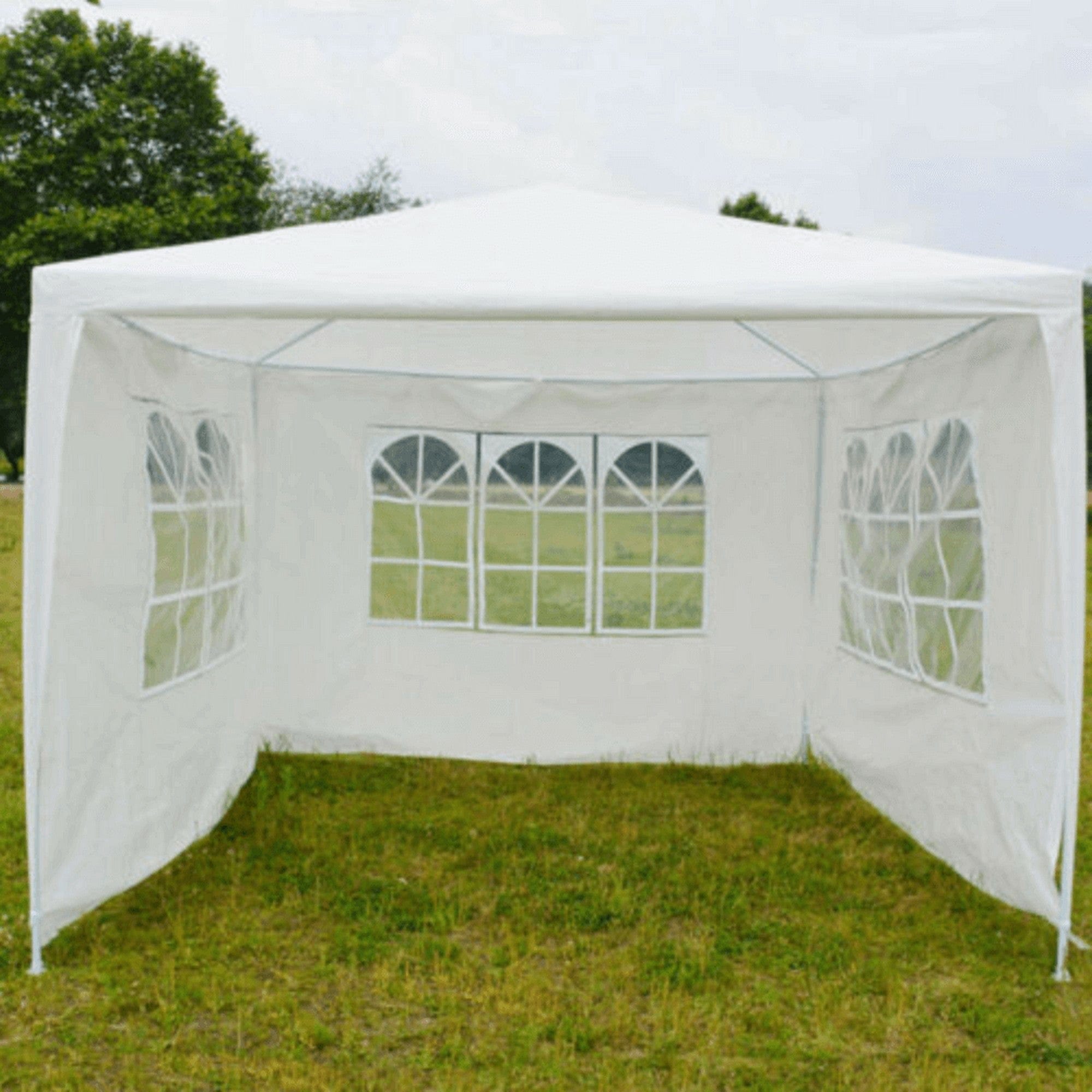 Cort gradina TENKO TYP 2, alb, polietilena/otel, 300x600x245 cm