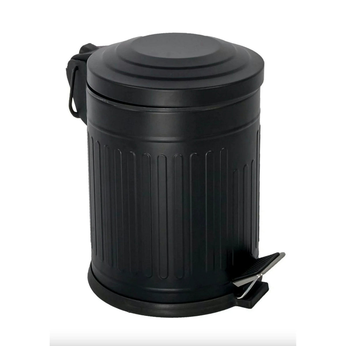 Cos de gunoi D85, negru, metal, 16L