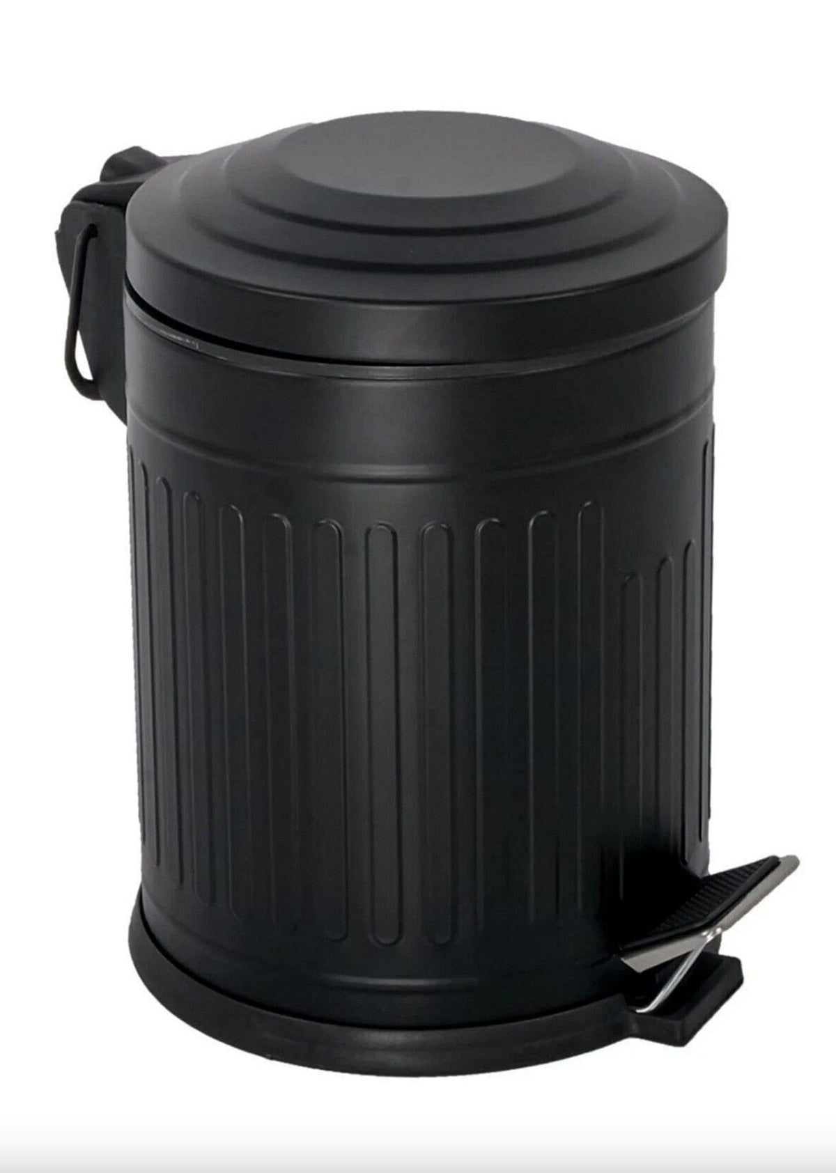 Cos de gunoi D85, negru, metal, 16L