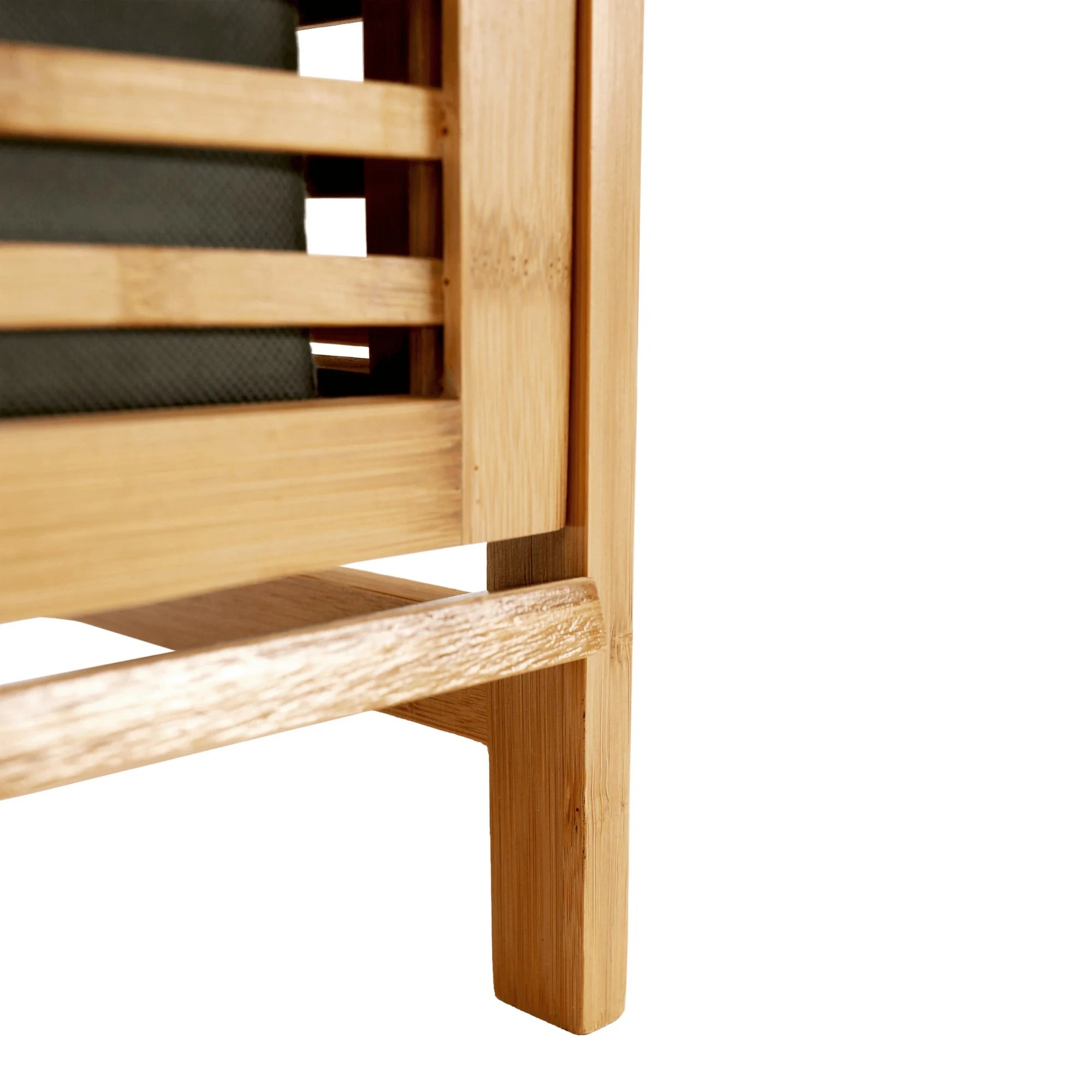 Cos de rufe KERI NEW, stejar auriu, bambus/material textil, 40x30x95 cm