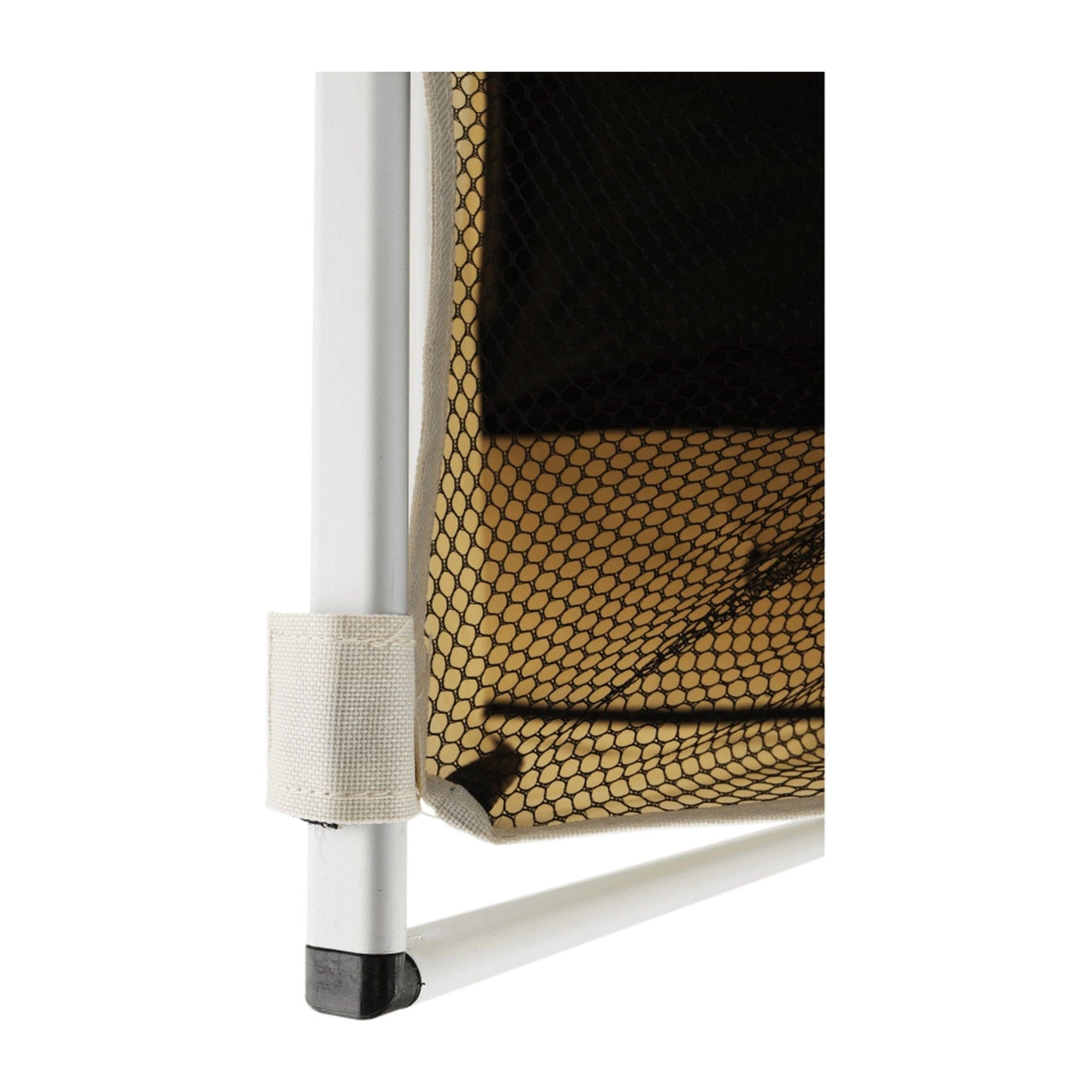 Cos de rufe LAUNDRY NEW TYP 3, bej, panza/metal, 62x35x60 cm