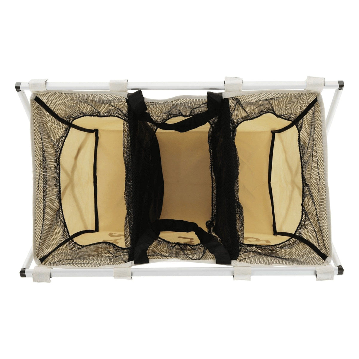 Cos de rufe LAUNDRY NEW TYP 3, bej, panza/metal, 62x35x60 cm