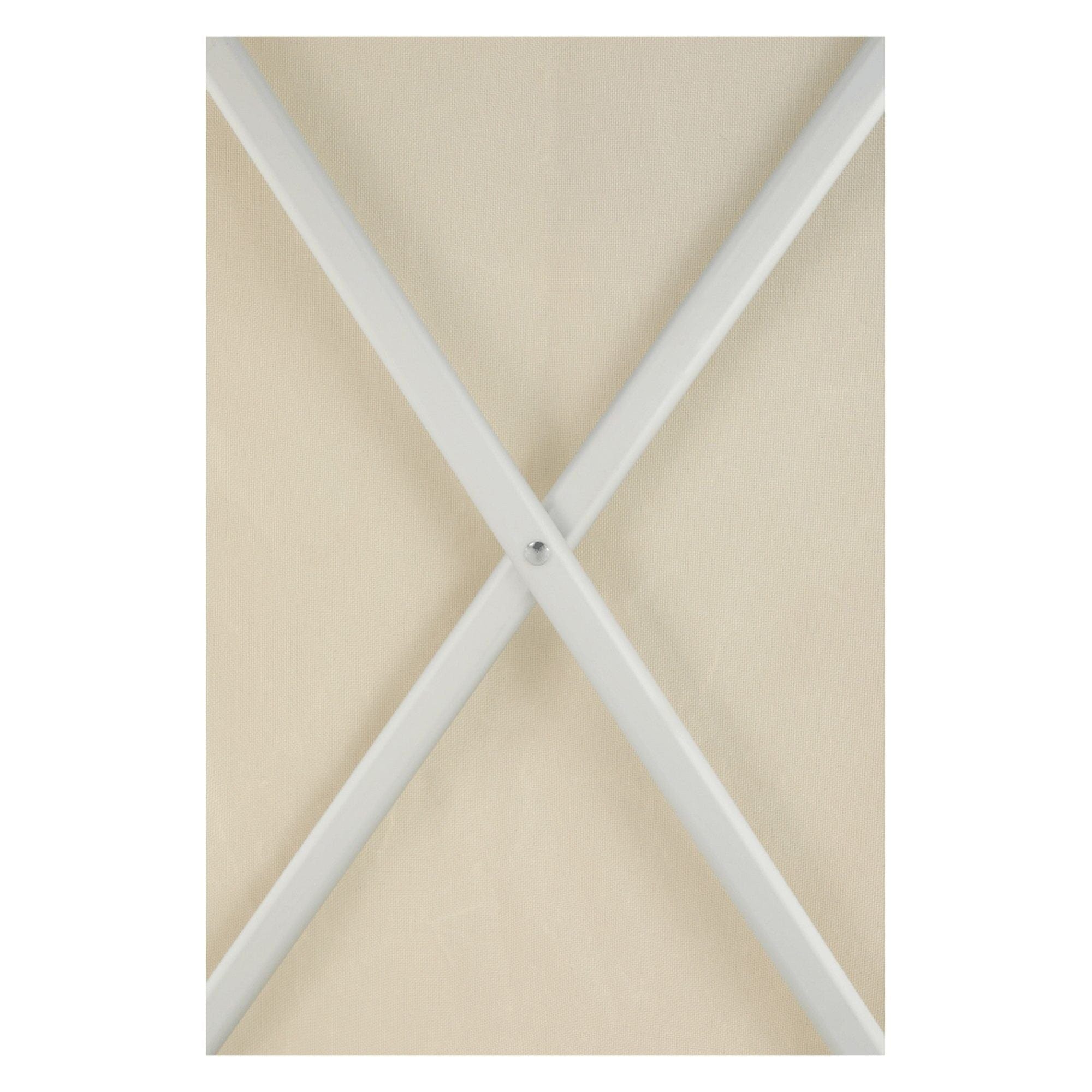 Cos de rufe LAUNDRY NEW TYP 3, bej, panza/metal, 62x35x60 cm