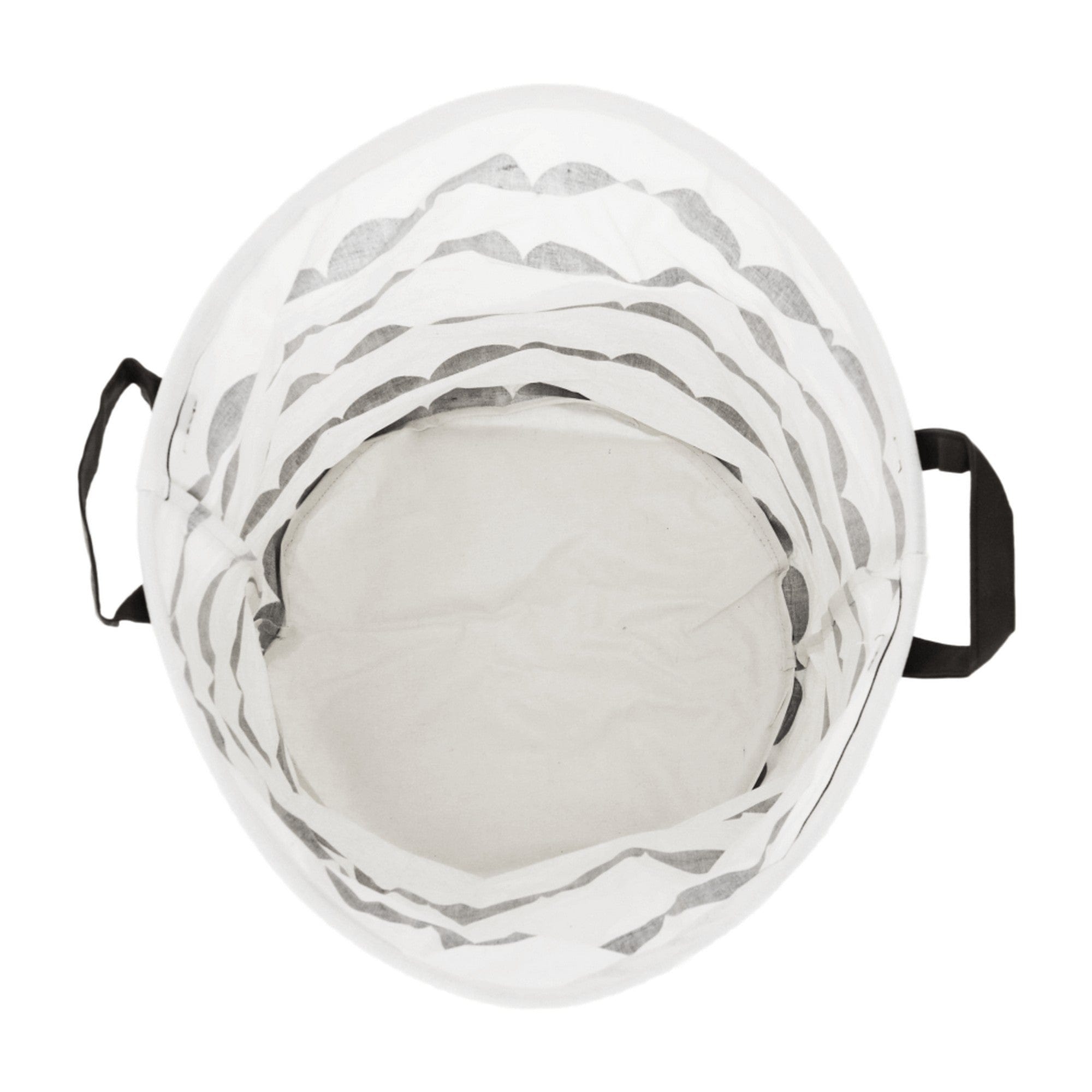 Cos de rufe PLEJO TYP 2, alb/negru, tesatura, 40x40x50 cm