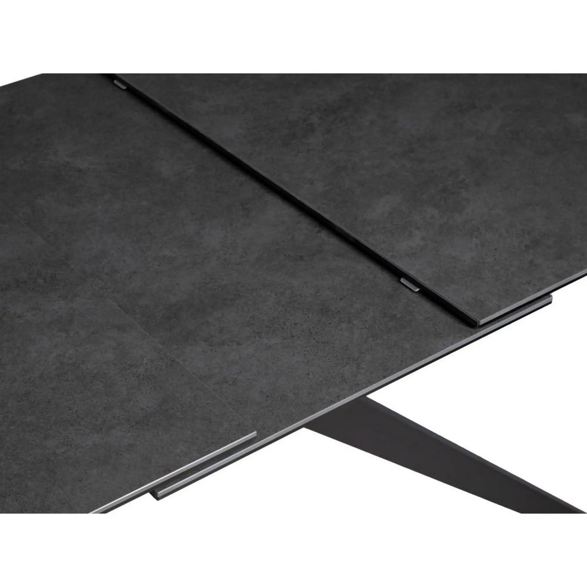 Masa extensibila COSMO, negru, sticla/ceramica/metal, 180/240x90x76 cm