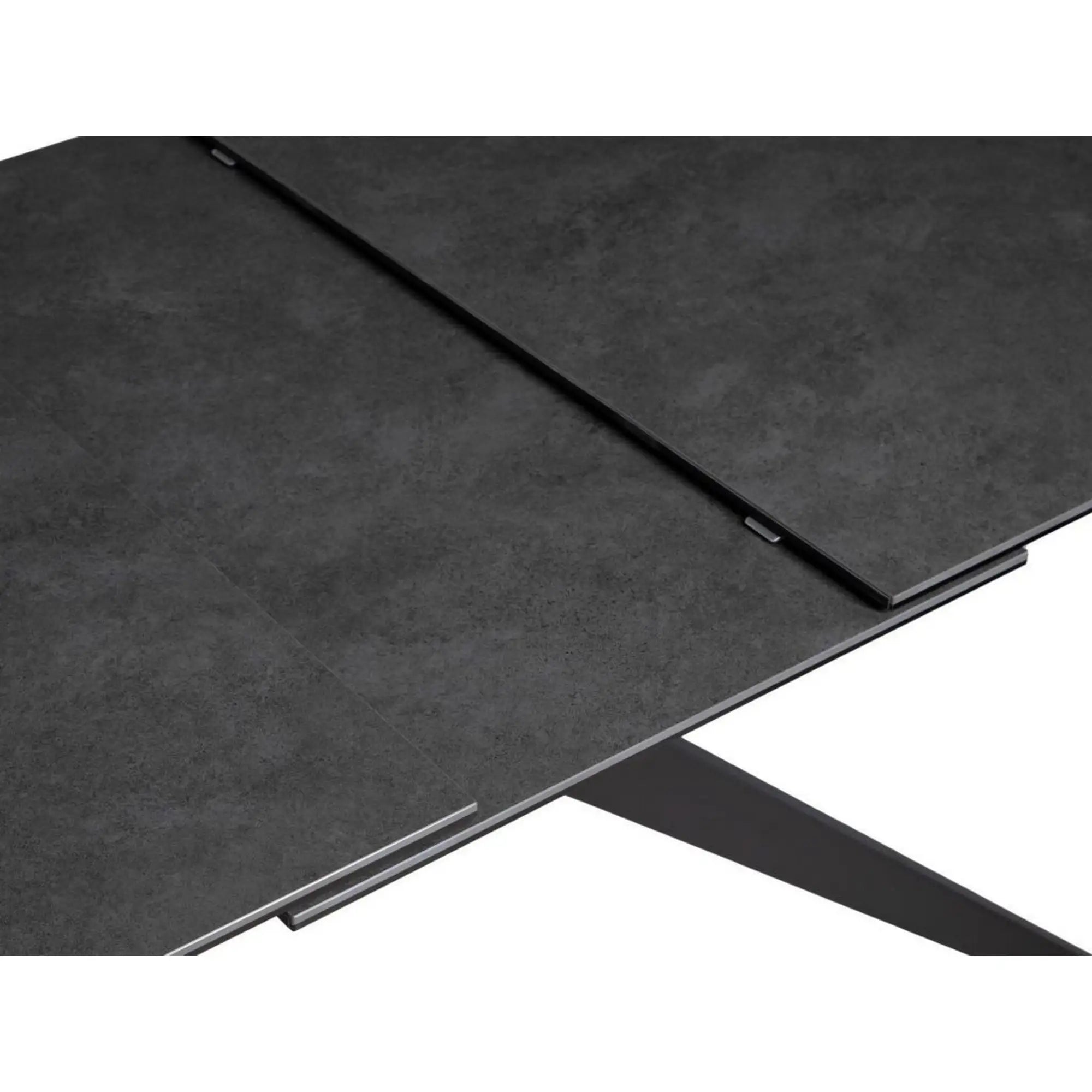 Masa extensibila COSMO, negru, sticla/ceramica/metal, 180/240x90x76 cm