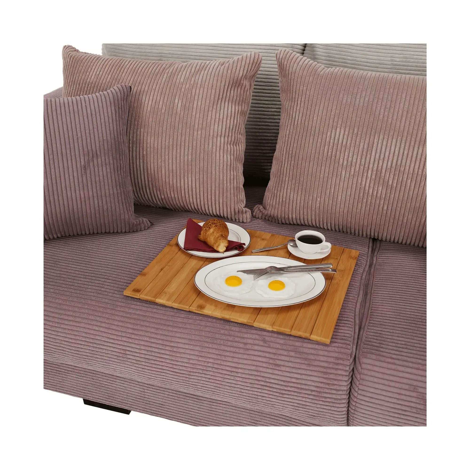 Cotiera flexibila canapea ALTE, stejar, bambus/pasla, 48x1x39 cm