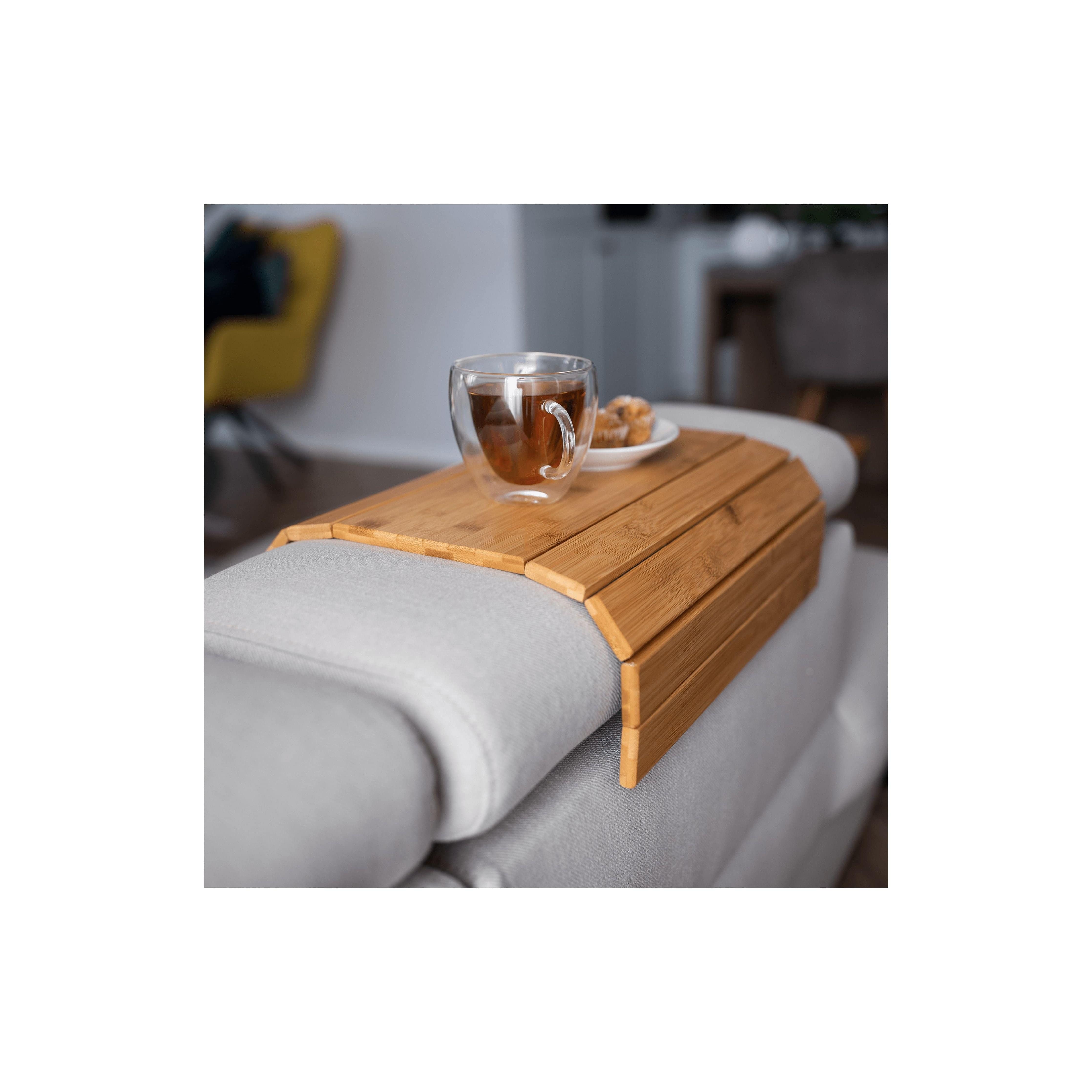 Cotiera flexibila canapea ALTE, stejar, bambus/pasla, 48x1x39 cm