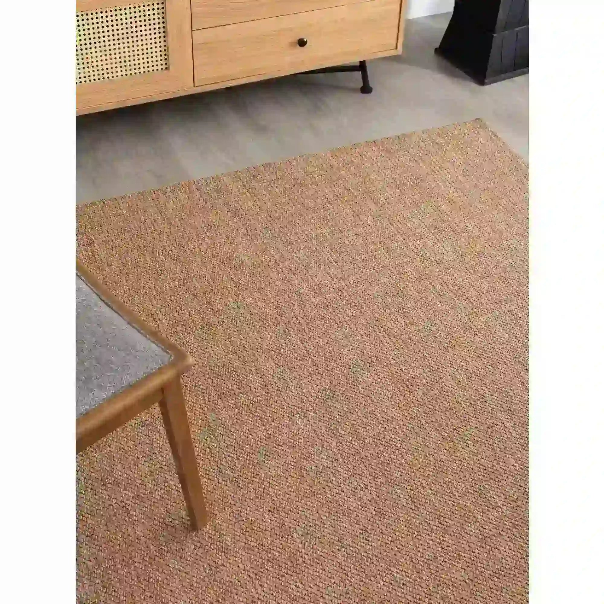 Covor 0604, 60x100 cm, forma dreptunghiulara, iuta, maro