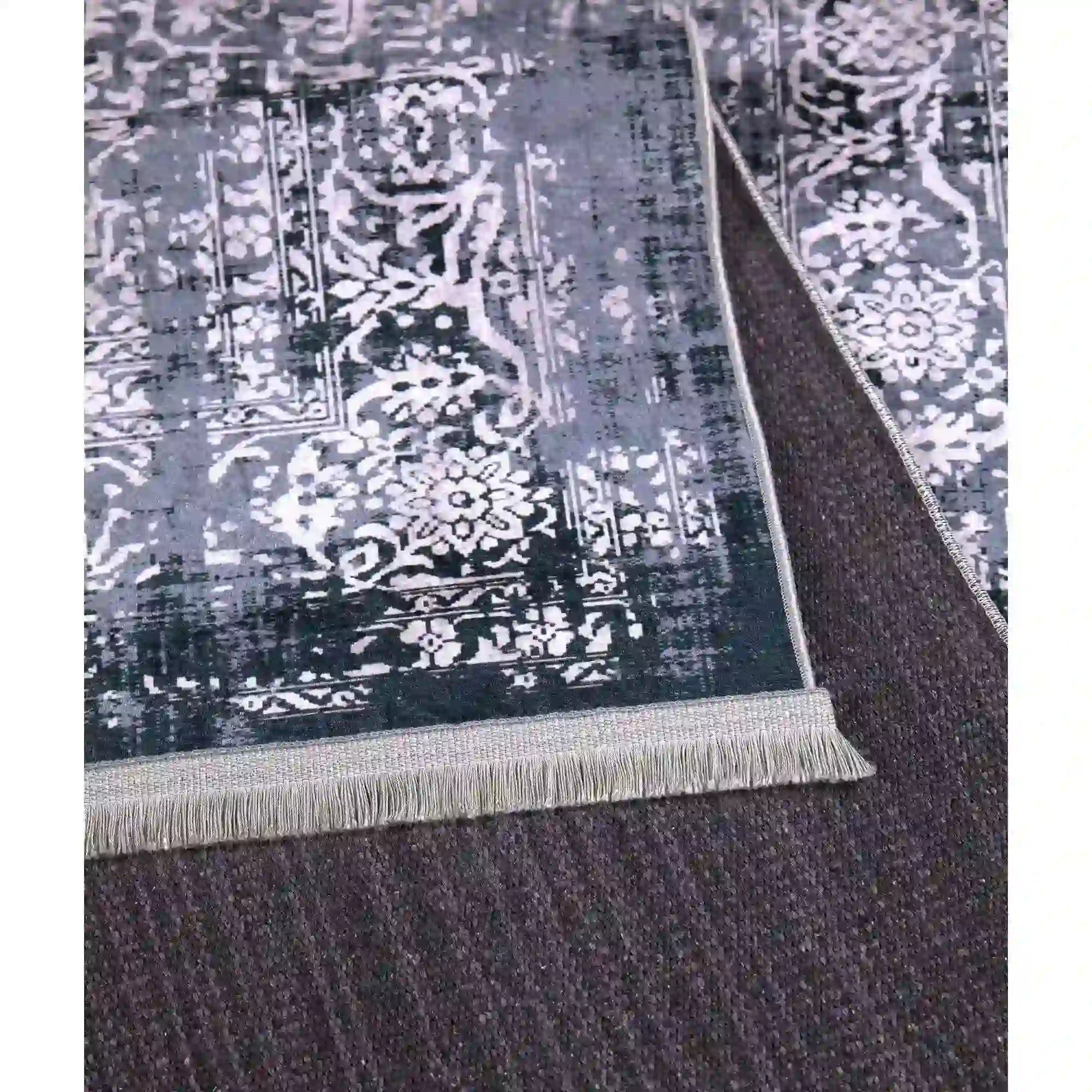 Covor 1028, 80x150 cm, forma dreptunghiulara, tesatura catifelata, multicolor