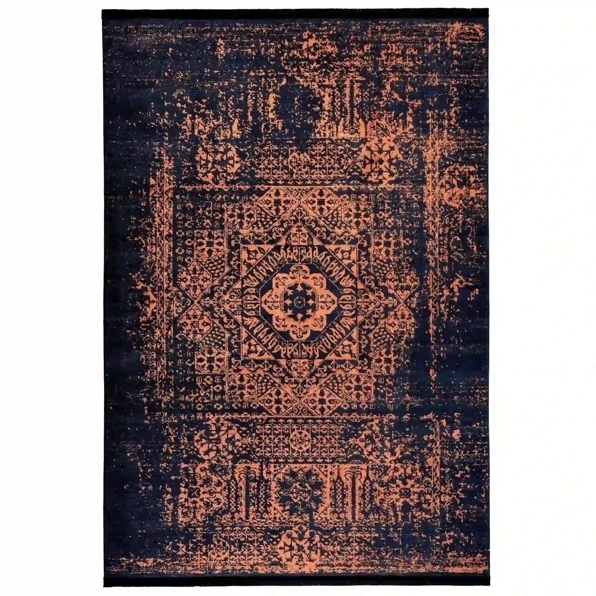 Covor 1104, 80x150 cm, forma dreptunghiulara, tesatura catifelata, multicolor