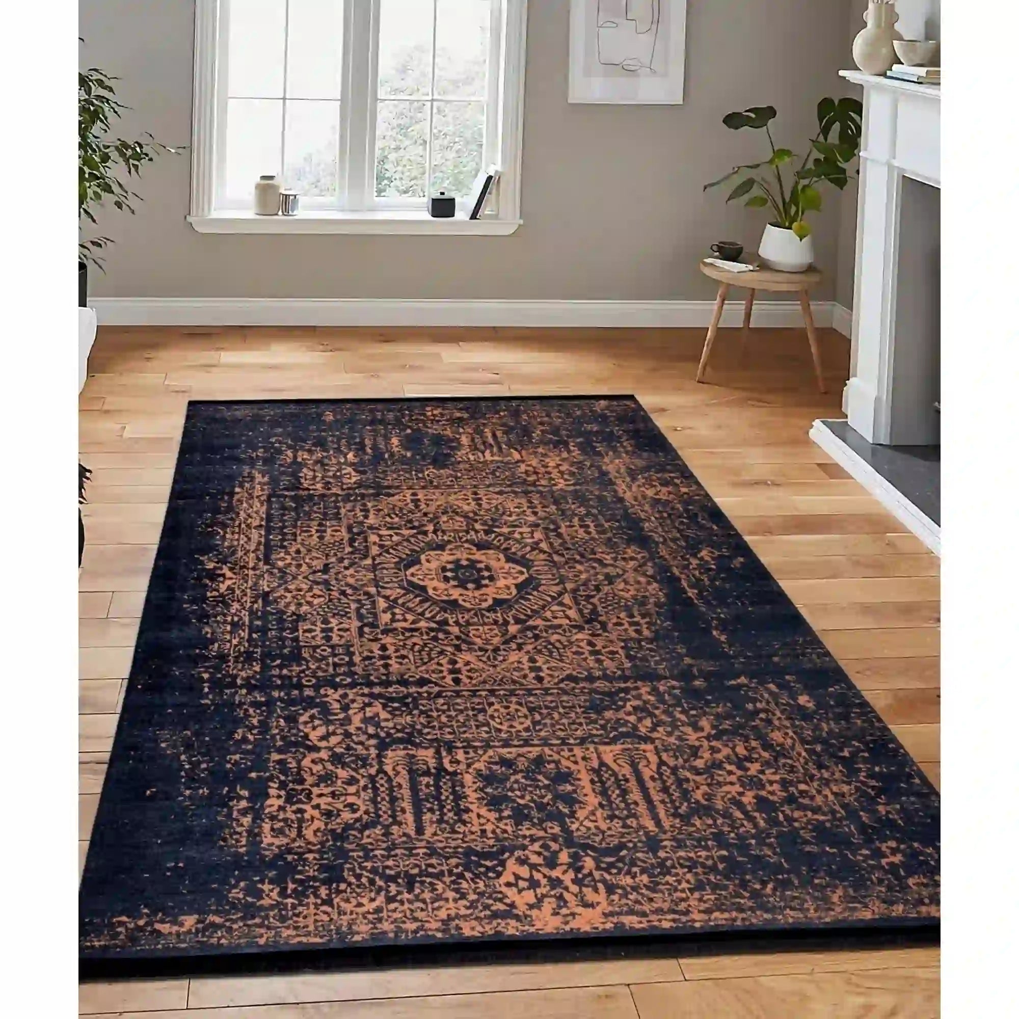 Covor 1104, 80x150 cm, forma dreptunghiulara, tesatura catifelata, multicolor