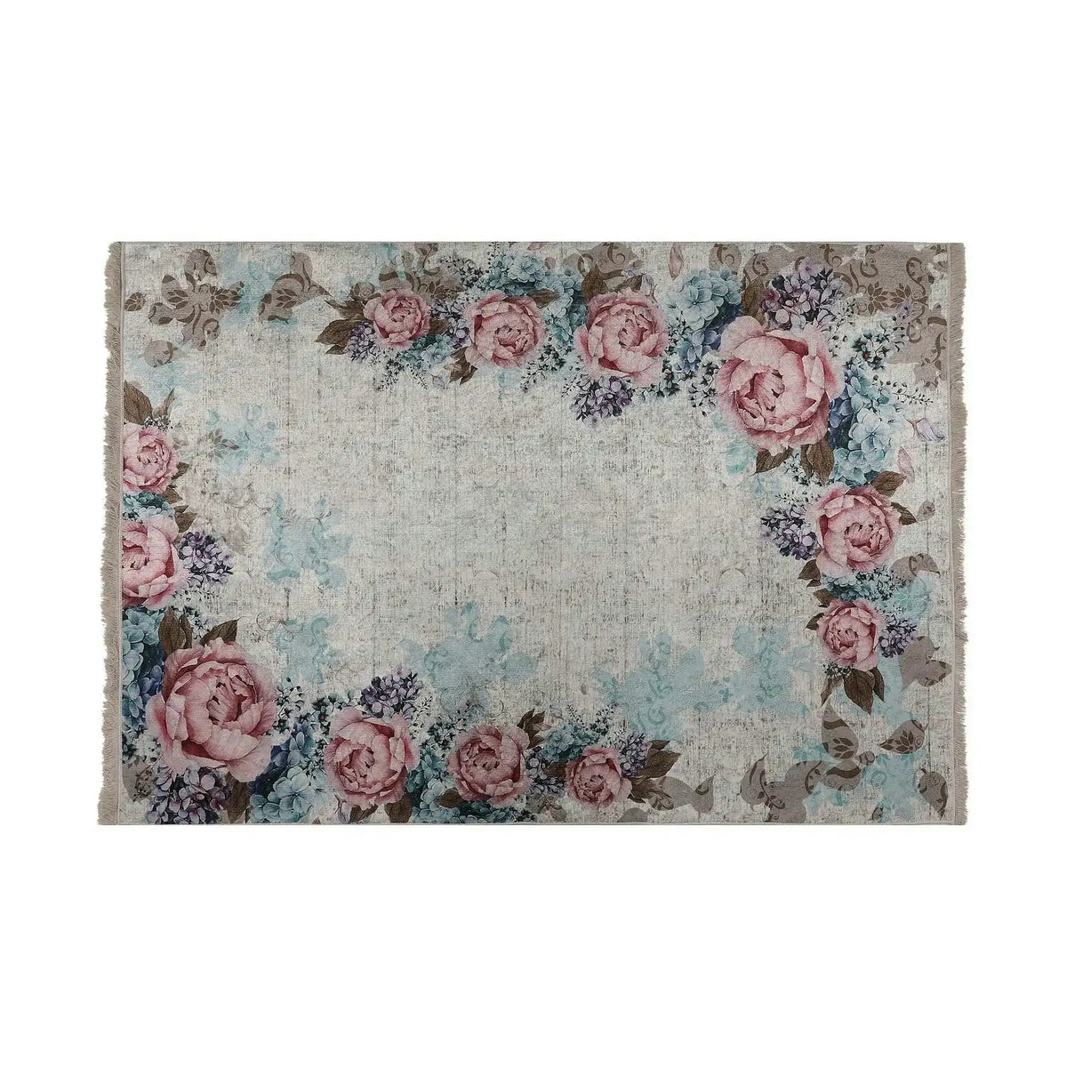 Covor, 120x180 cm, forma dreptunghiulara, poliester, multicolor, ASR CRPT-149