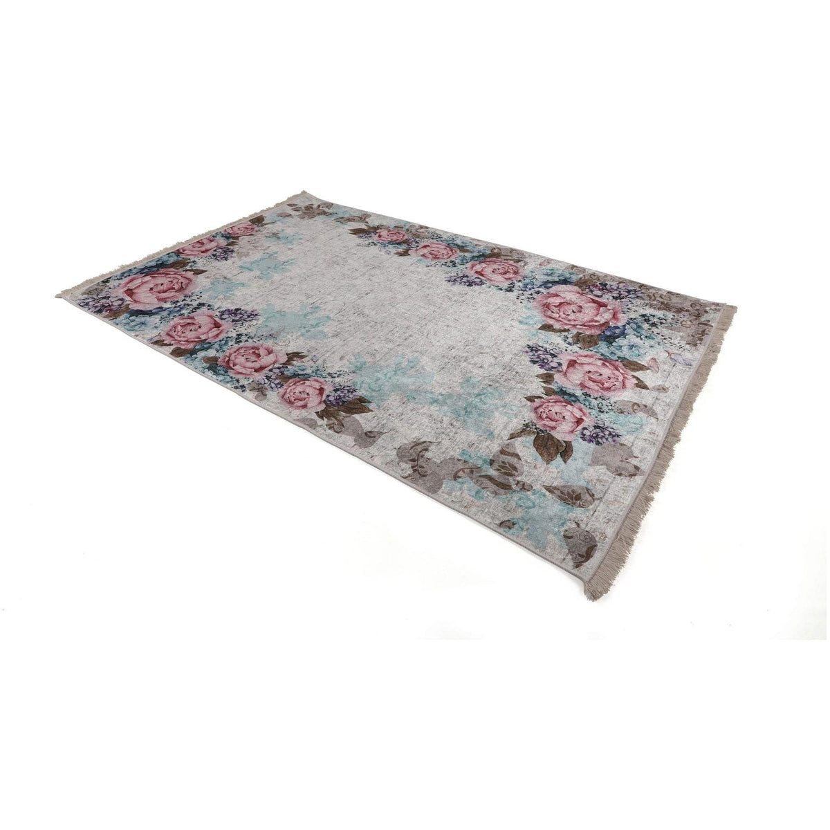 Covor, 120x180 cm, forma dreptunghiulara, poliester, multicolor, ASR CRPT-149
