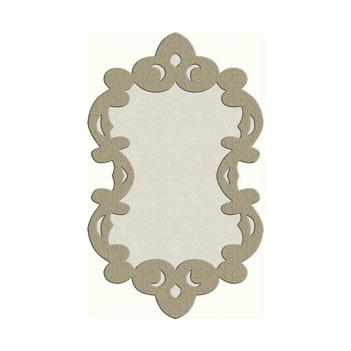 Covor, 160x230 cm, forma atipica, poliester, bej, ALN600FG416BJ07