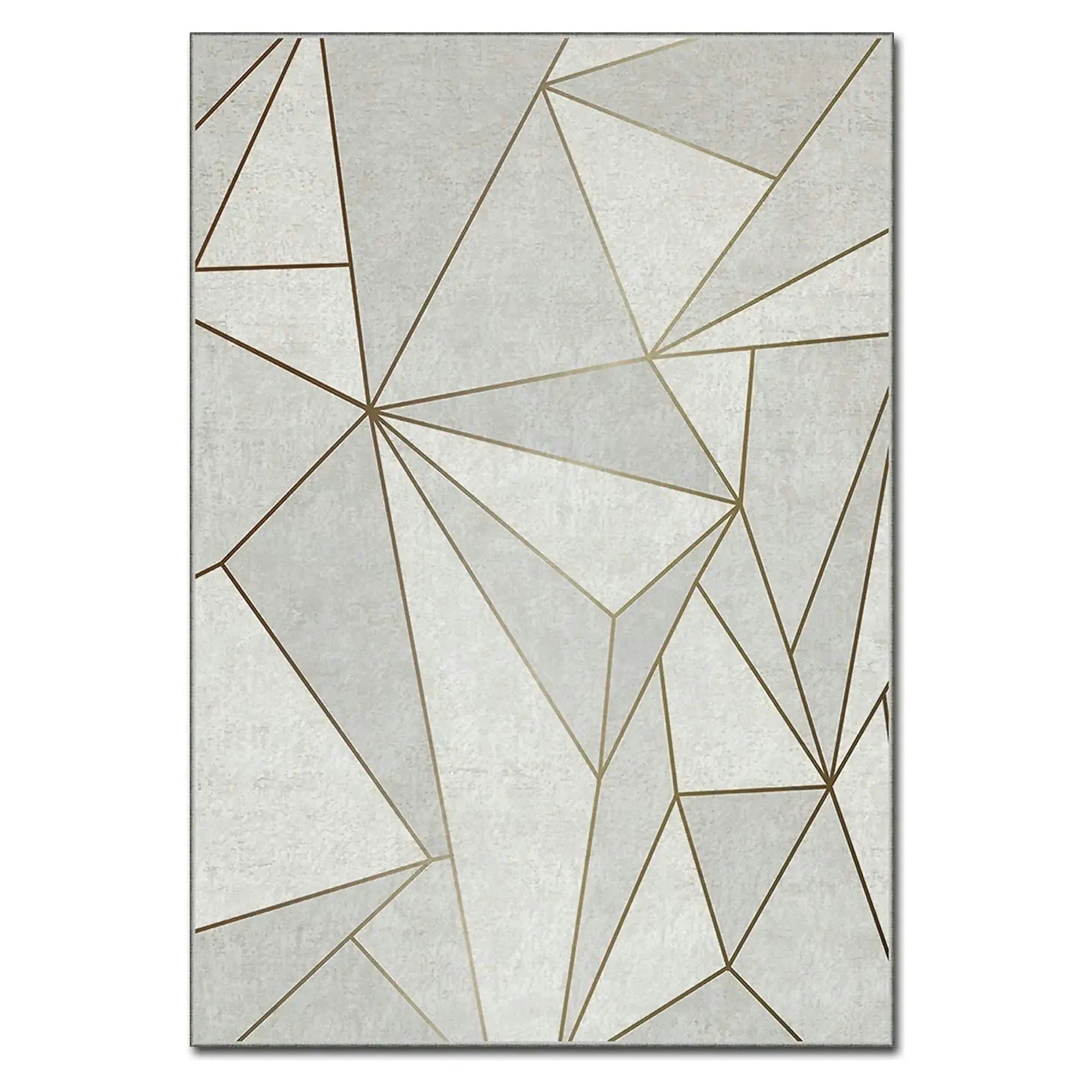 Covor, 160x230 cm, forma dreptunghiulara, poliester, bej/gri, ASR CRPT-106