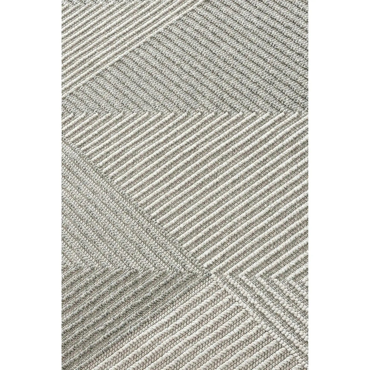 Covor 19270A, 60x100 cm, forma dreptunghiulara, polipropilena, gri/crem
