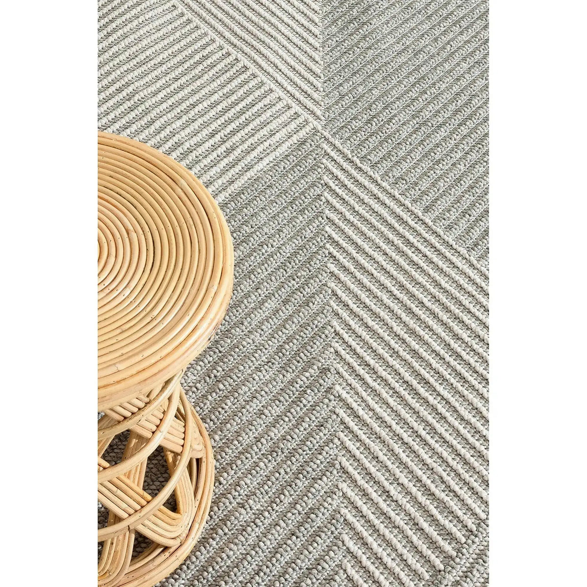 Covor 19270A, 80x150 cm, forma dreptunghiulara, polipropilena, gri/crem