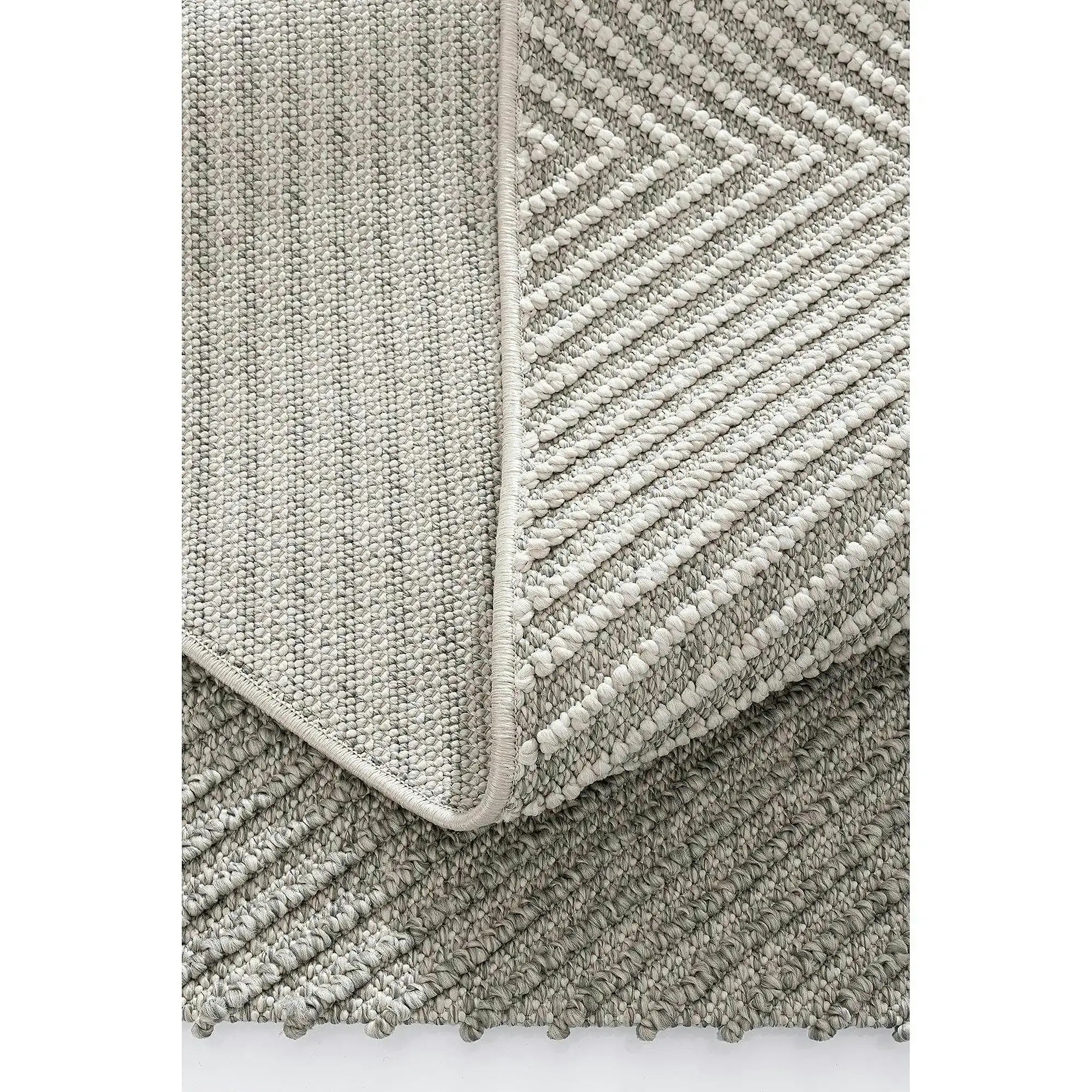 Covor 19270A, 80x150 cm, forma dreptunghiulara, polipropilena, gri/crem