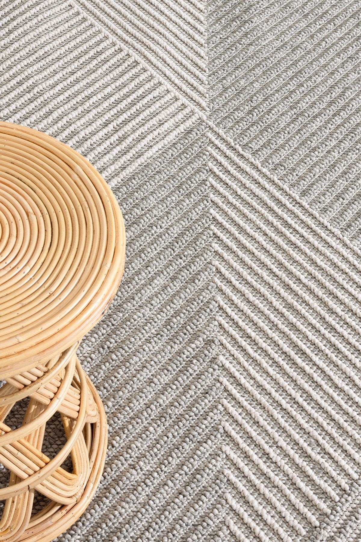 Covor 19270A, 80x150 cm, forma dreptunghiulara, polipropilena, gri/crem