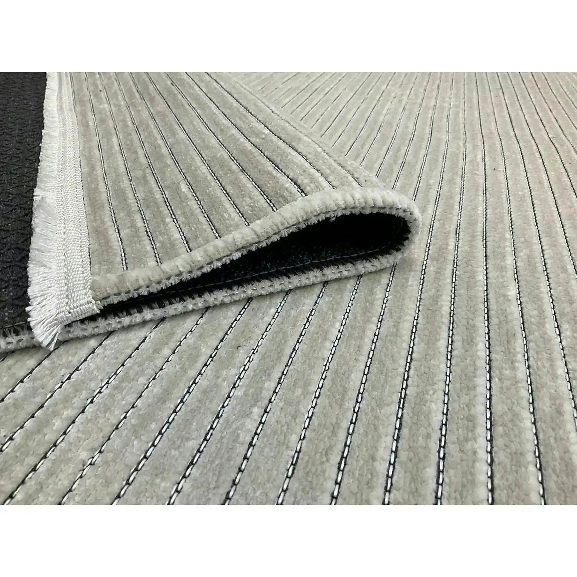 Covor 514SRZ2059, 80x150 cm, forma dreptunghiulara, material tesut, crem