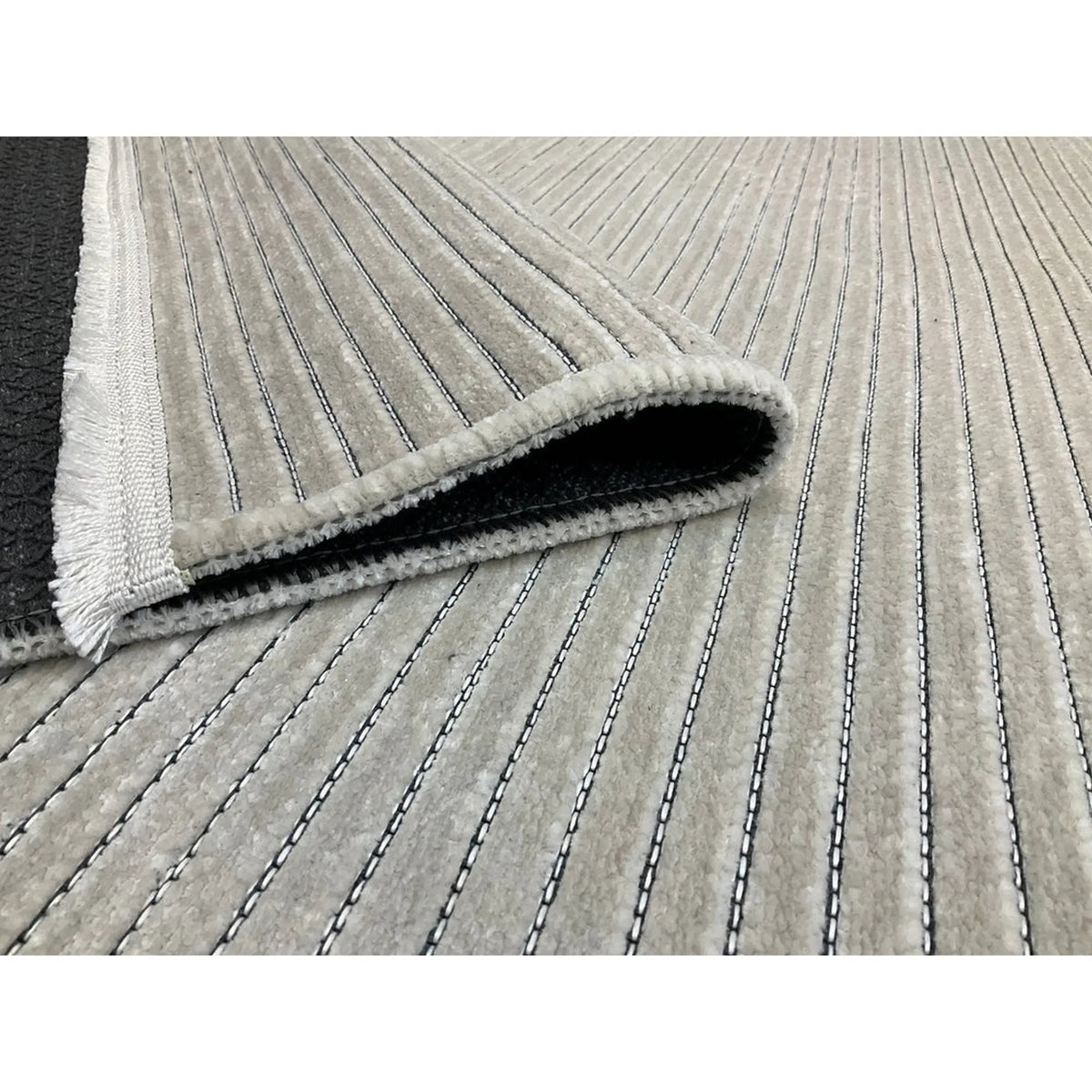 Covor 514SRZ2059, 80x150 cm, forma dreptunghiulara, material tesut, crem