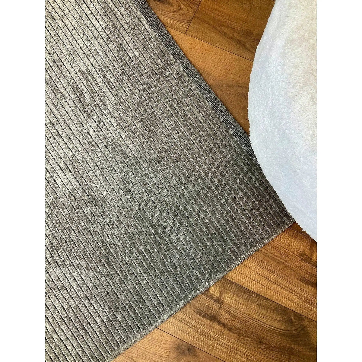 Covor 514SRZ2065, 80x150 cm, forma dreptunghiulara, material tesut, gri