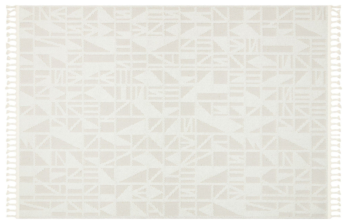 Covor 514SRZ2095, 80x150 cm, forma dreptunghiulara, material tesut, crem