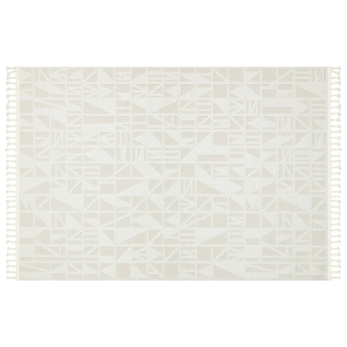 Covor 514SRZ2095, 80x150 cm, forma dreptunghiulara, material tesut, crem