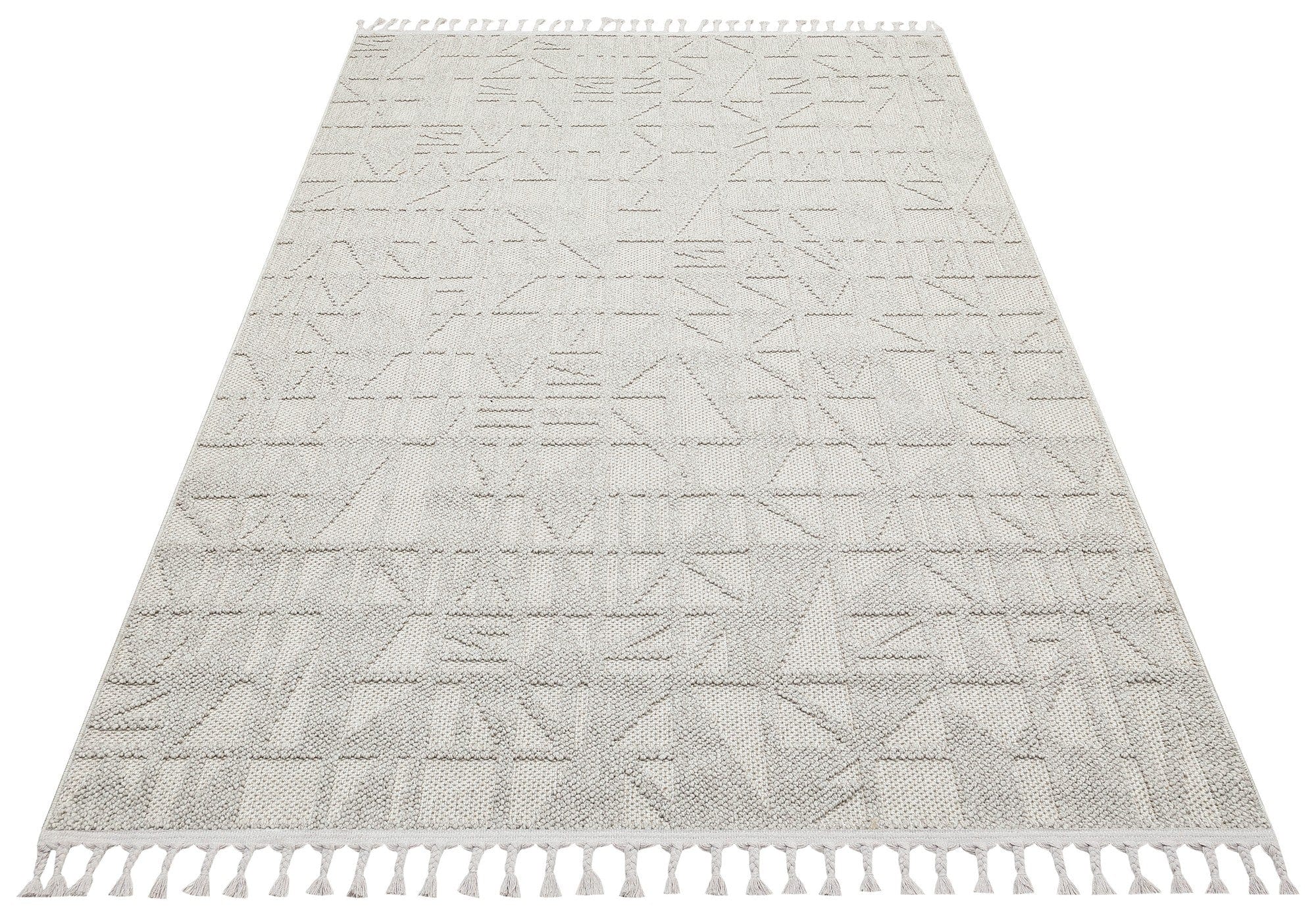 Covor 514SRZ2101, 80x150 cm, forma dreptunghiulara, material tesut, gri
