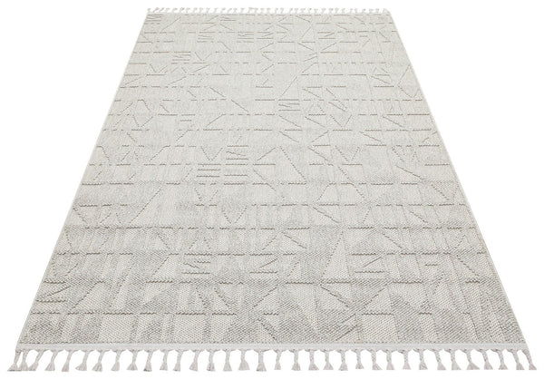 Covor 514SRZ2101, 80x150 cm, forma dreptunghiulara, material tesut, gri