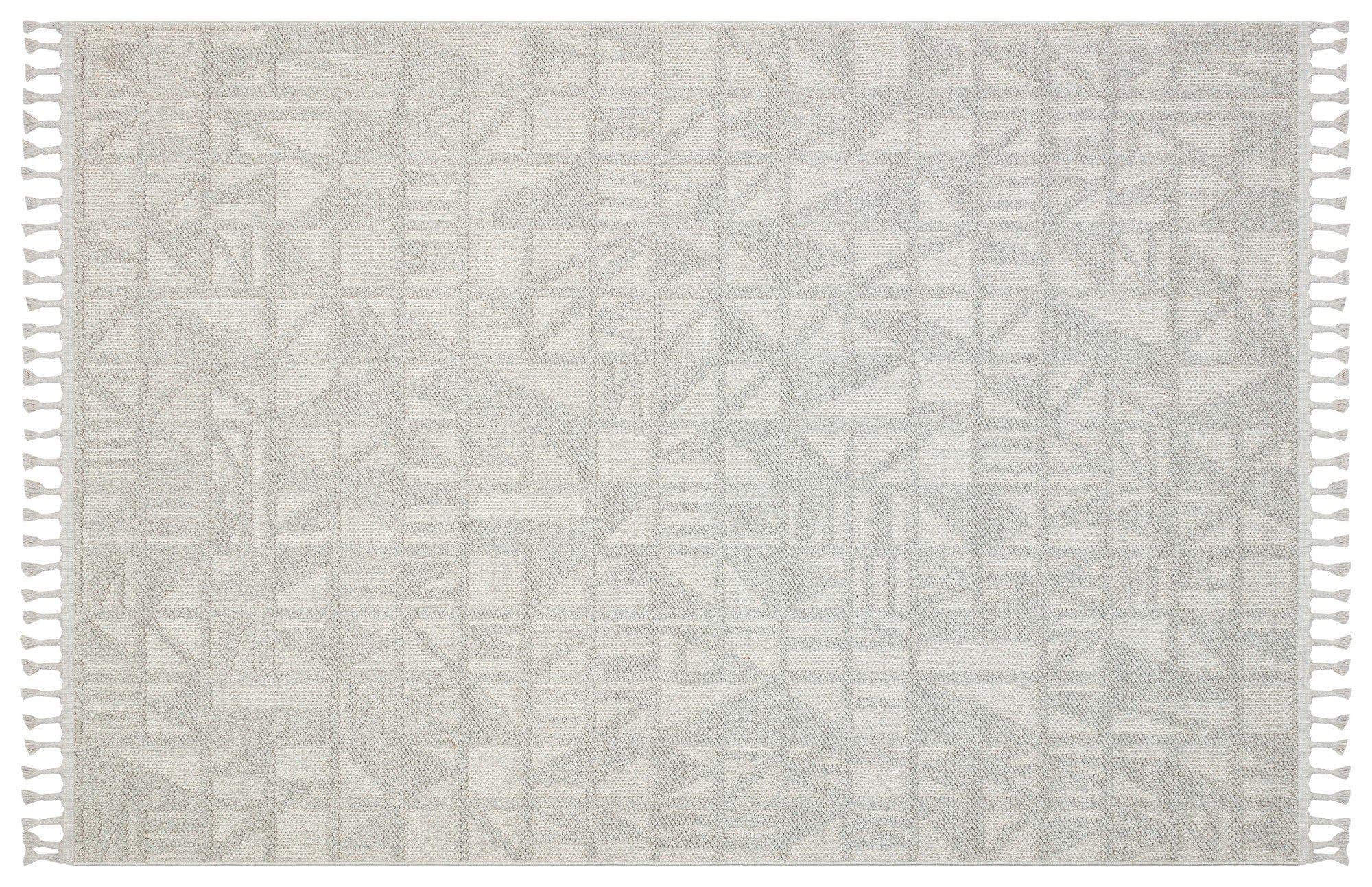 Covor 514SRZ2101, 80x150 cm, forma dreptunghiulara, material tesut, gri