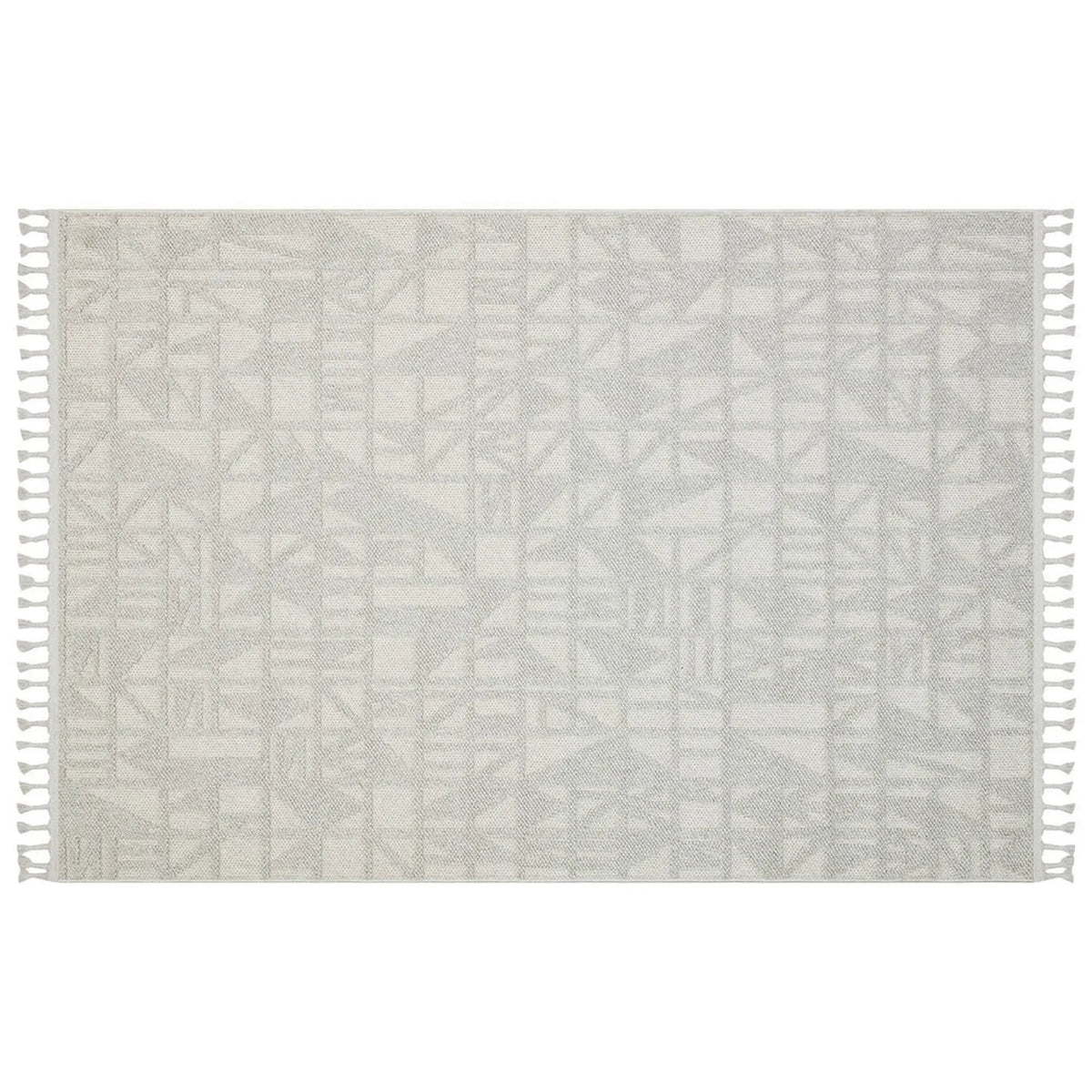Covor 514SRZ2101, 80x150 cm, forma dreptunghiulara, material tesut, gri