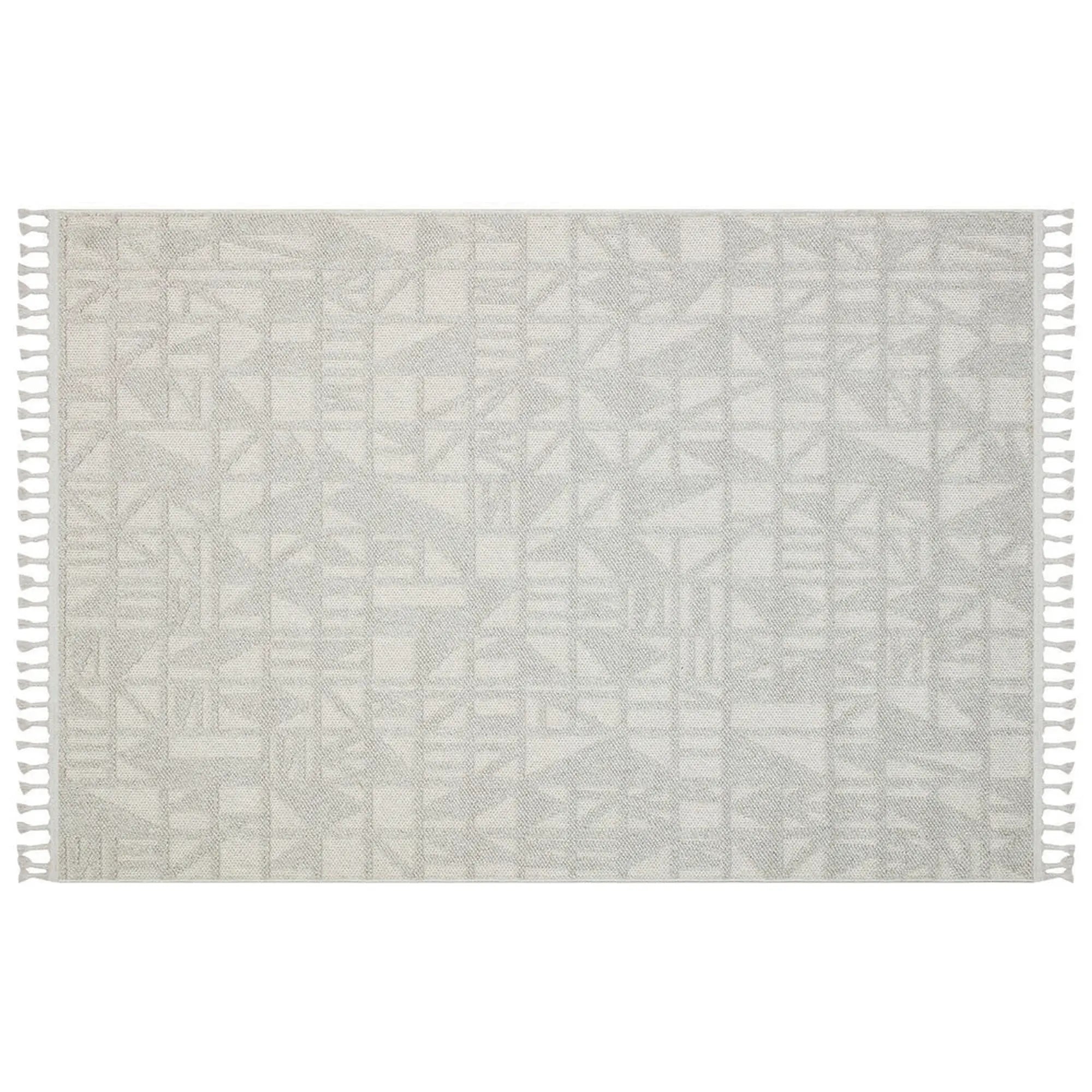 Covor 514SRZ2101, 80x150 cm, forma dreptunghiulara, material tesut, gri