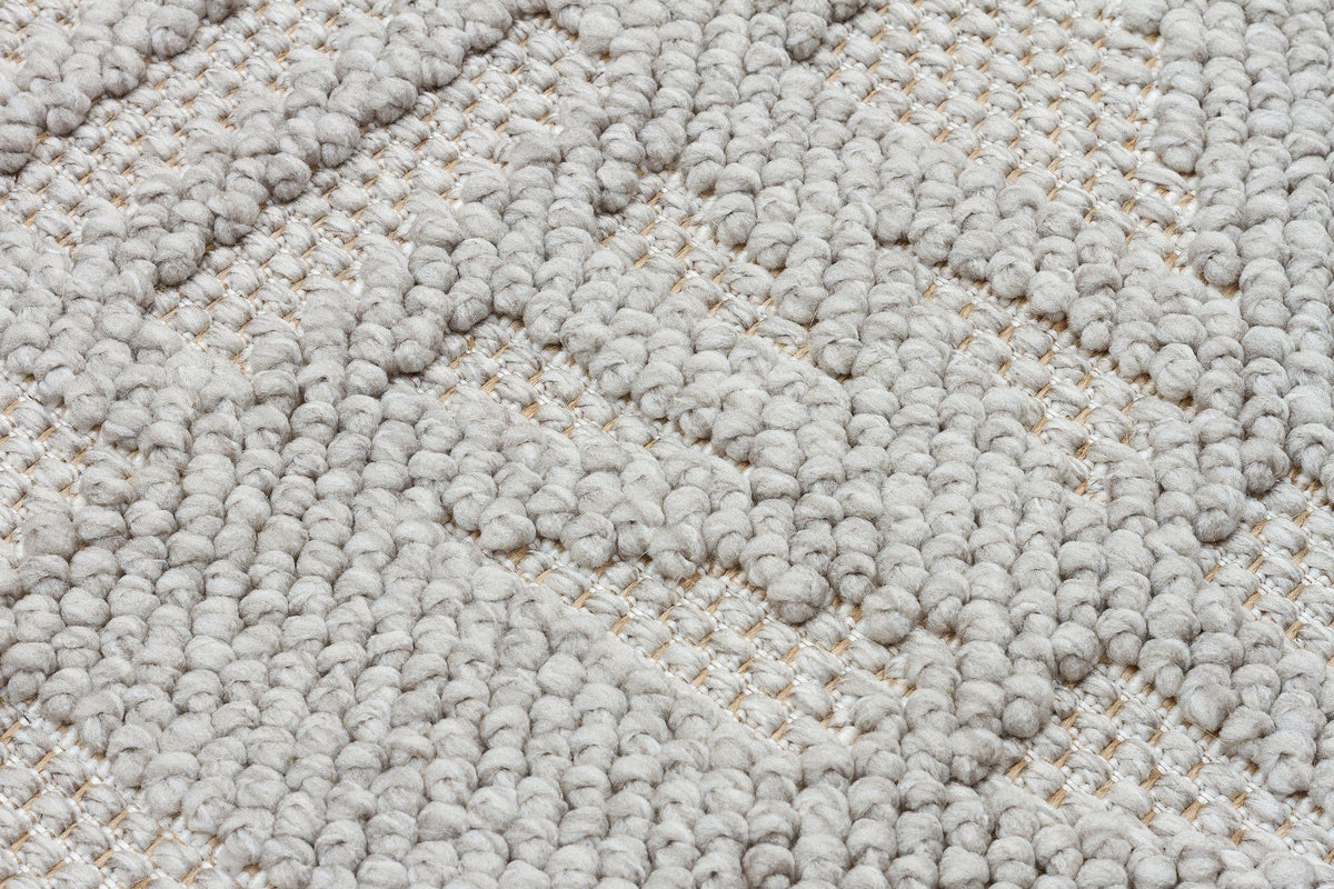 Covor 514SRZ2101, 80x150 cm, forma dreptunghiulara, material tesut, gri
