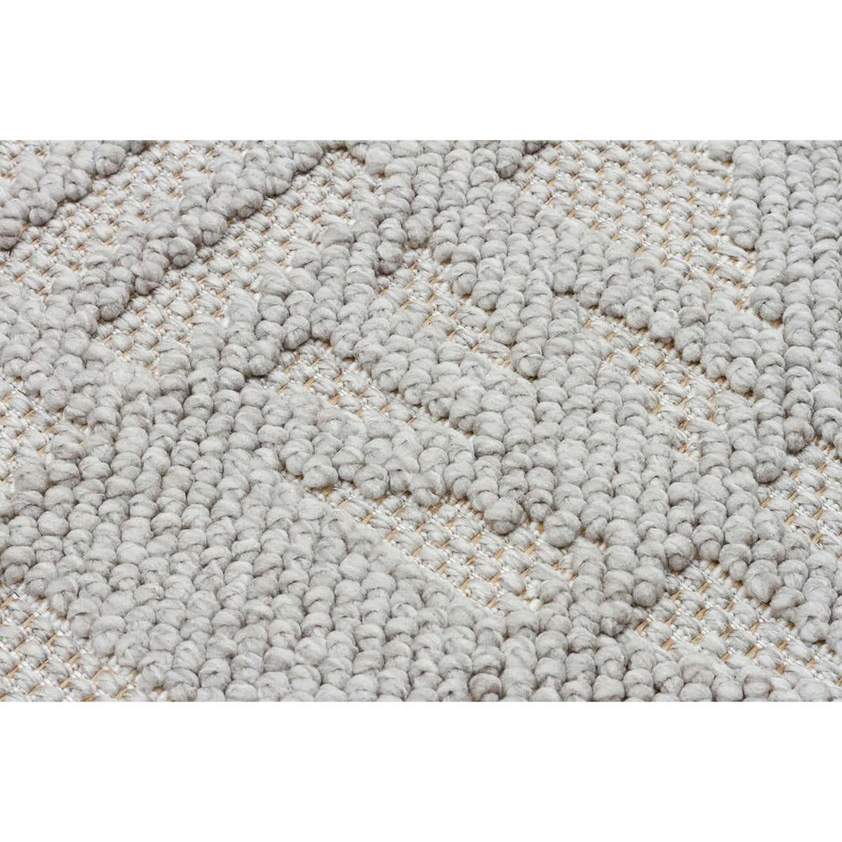 Covor 514SRZ2101, 80x150 cm, forma dreptunghiulara, material tesut, gri
