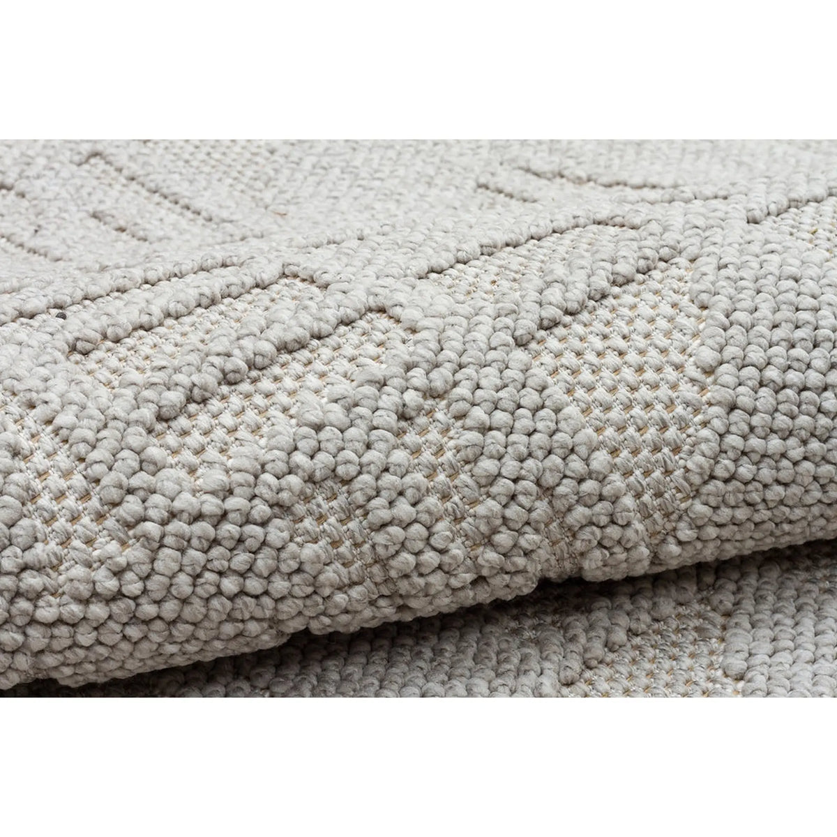Covor 514SRZ2101, 80x150 cm, forma dreptunghiulara, material tesut, gri