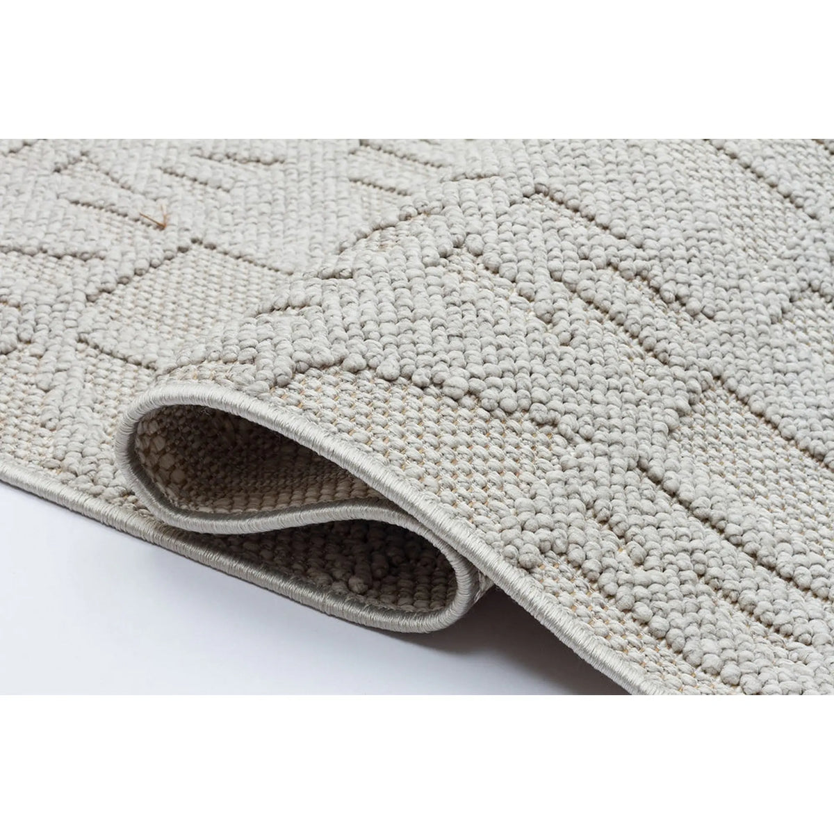 Covor 514SRZ2101, 80x150 cm, forma dreptunghiulara, material tesut, gri